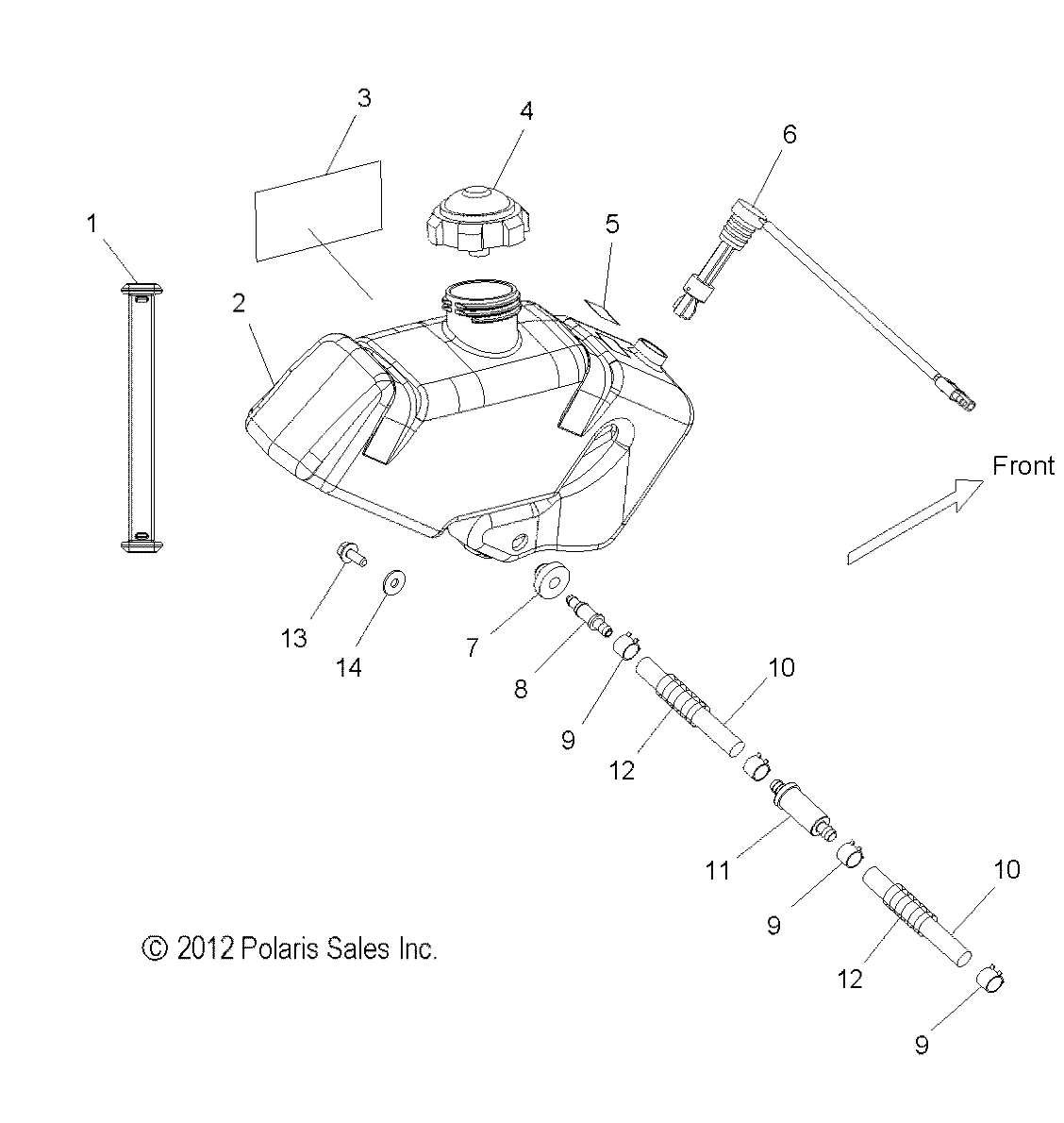 ENGINE, OIL BOTTLE ASM. - S13BA6GSL (49SNOWOILBOTTLE13600RUSH)