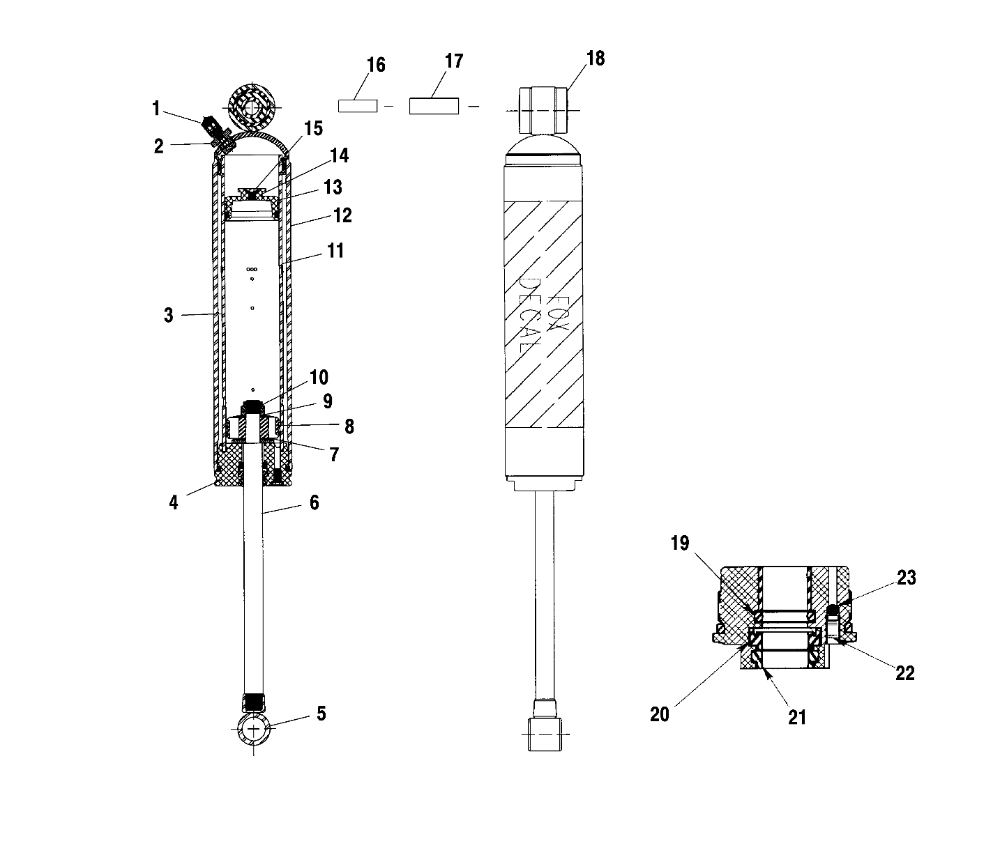 FOX SHOCK - REAR TRACK - S01NB4BS (4960876087B011)