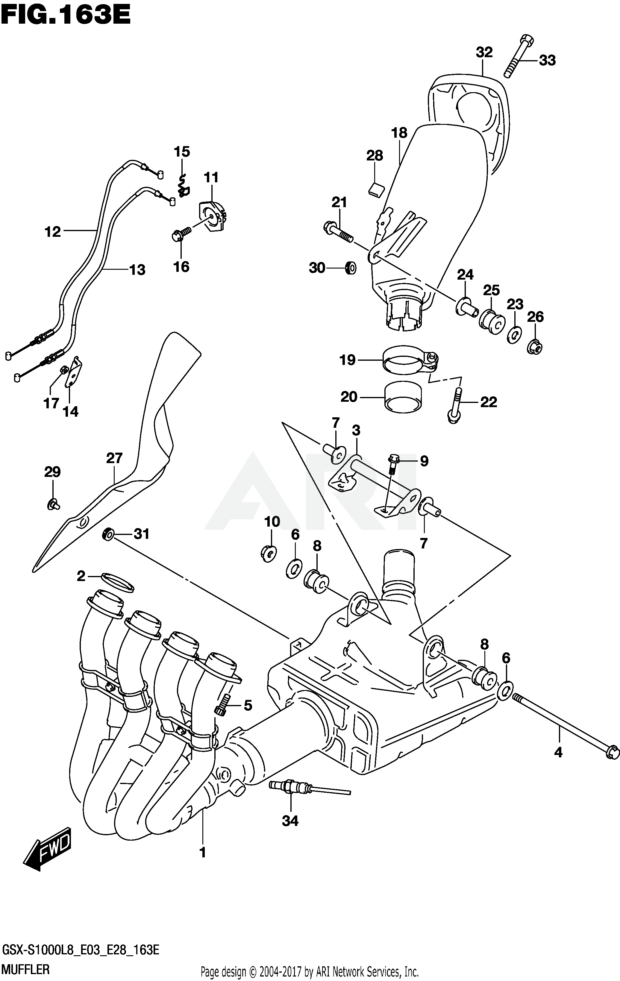 MUFFLER (GSX-S1000L8 E33)