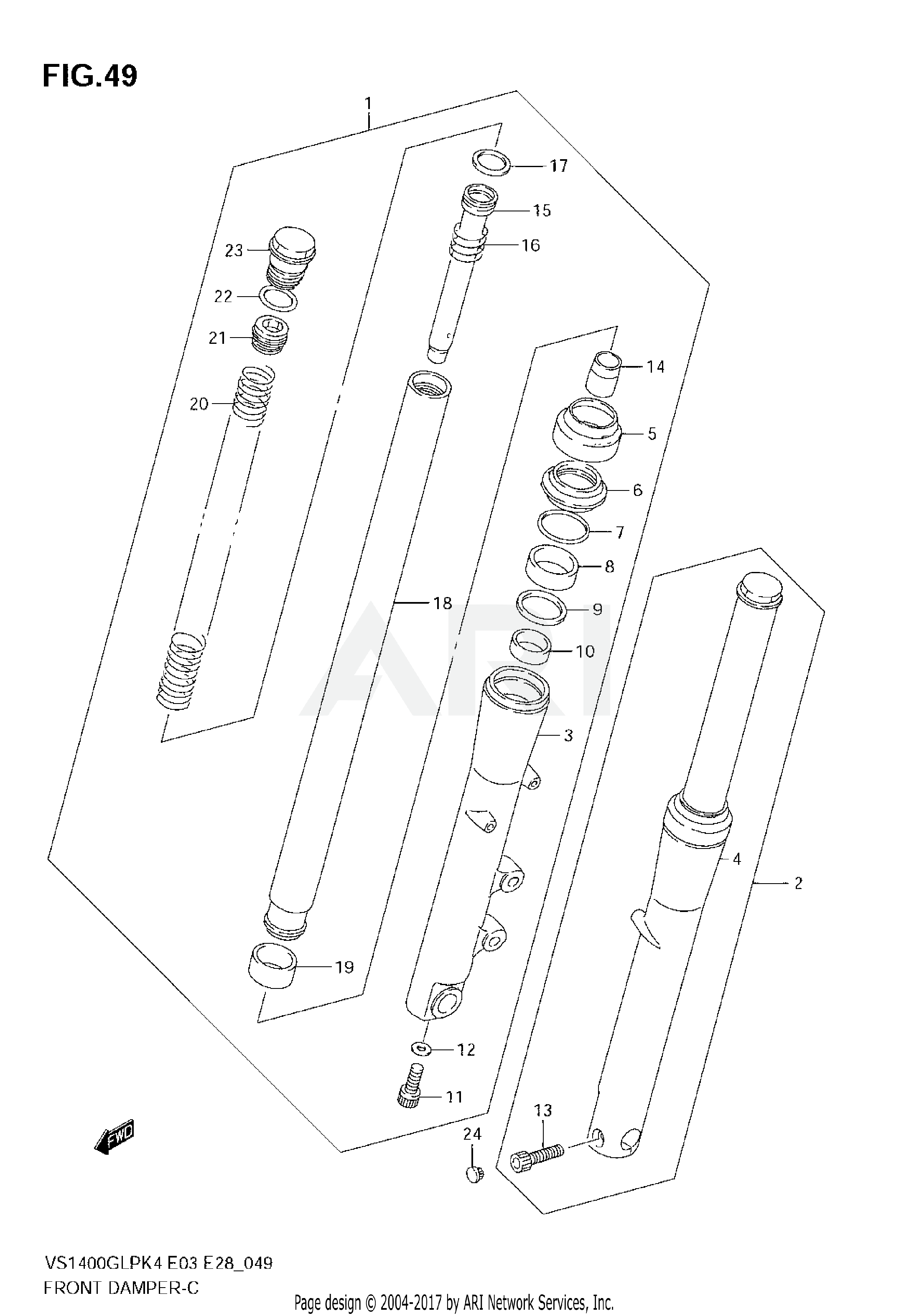 FRONT DAMPER (MODEL K4)