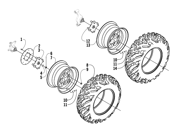 WHEEL AND TIRE ASSEMBLY