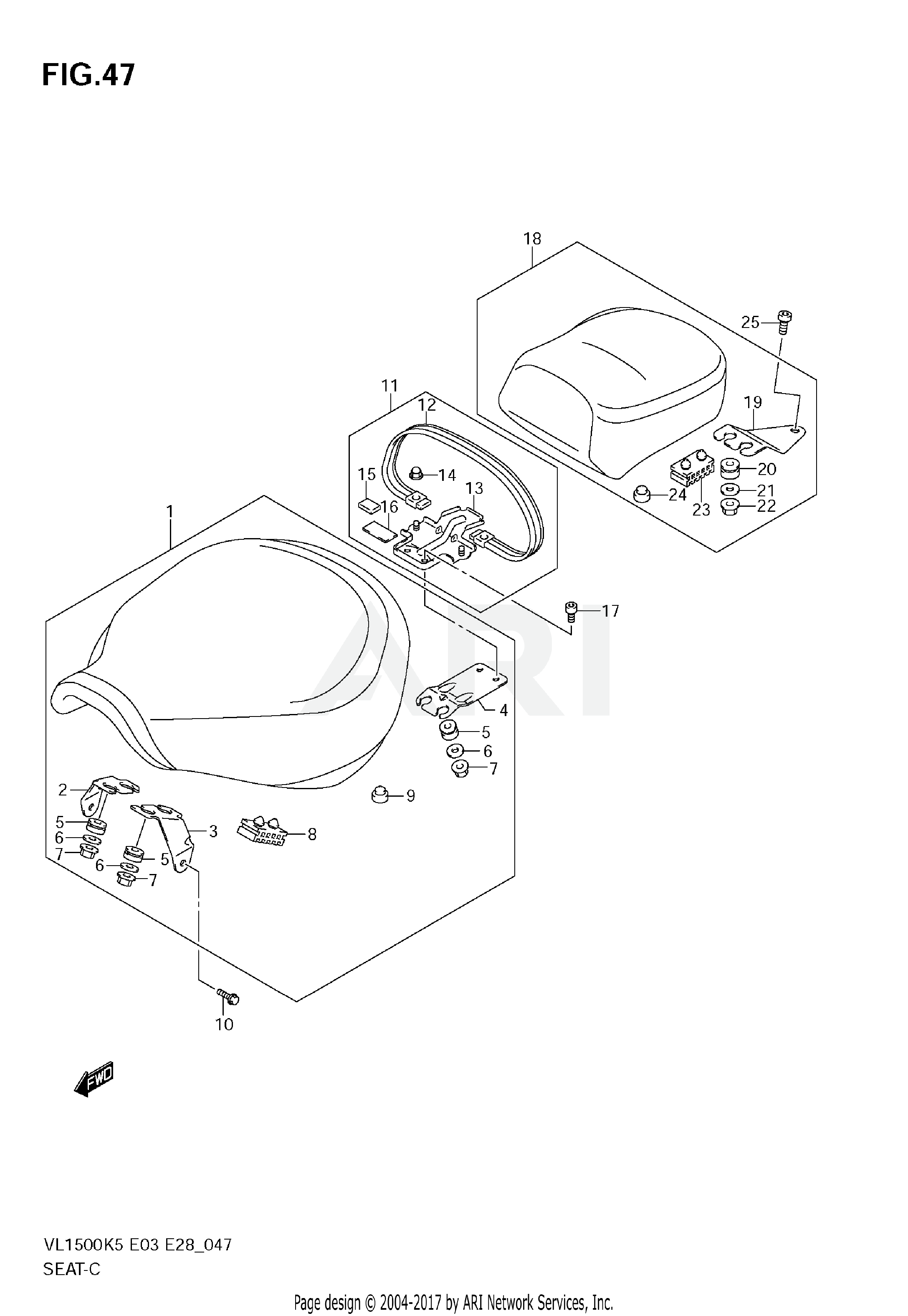 SEAT (VL1500K5/K6/K7/K8/K9)