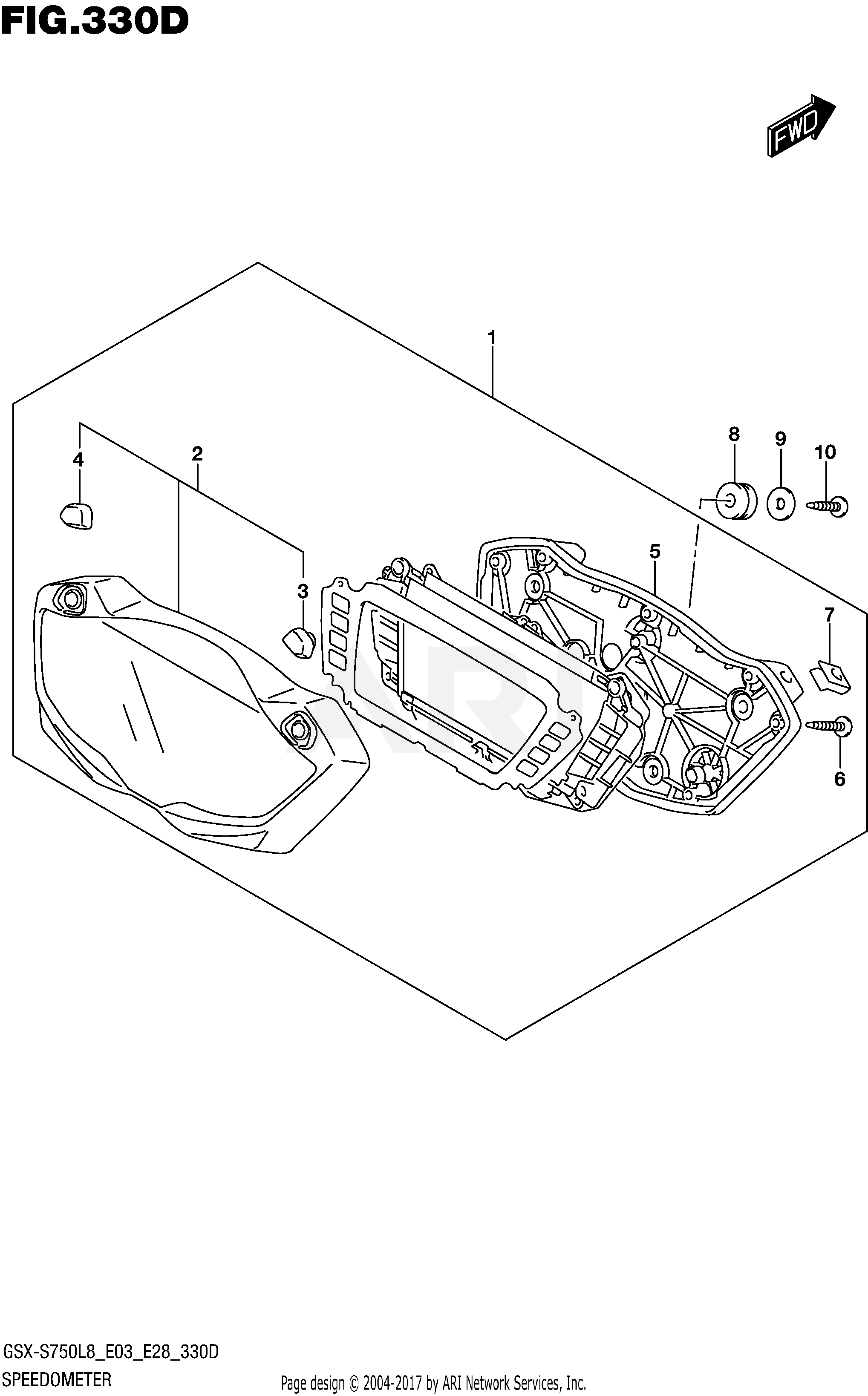 SPEEDOMETER (GSX-S750ZL8 E33)