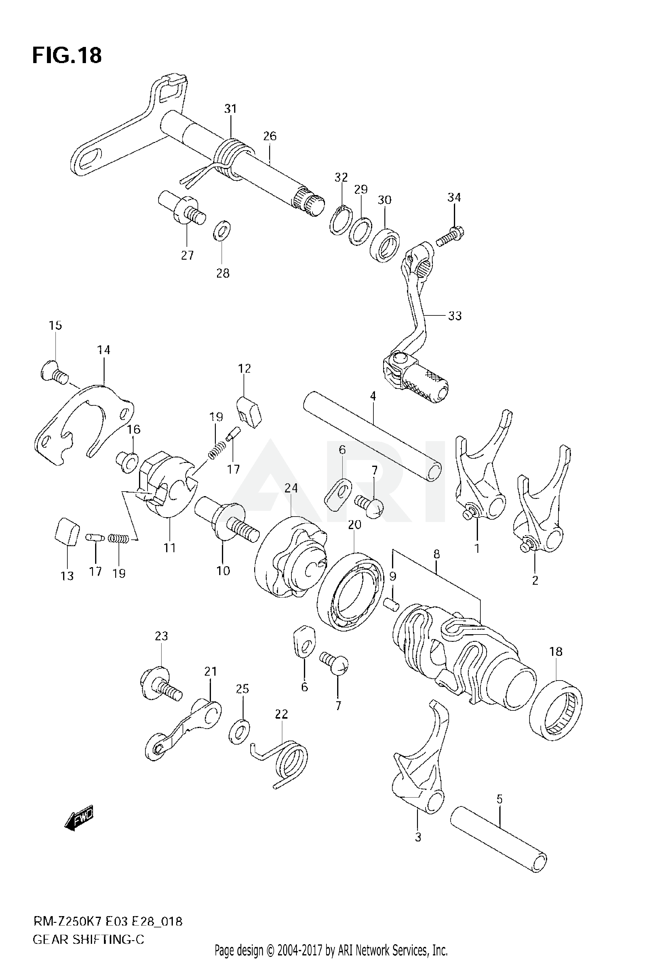 GEAR SHIFTING (MODEL K7)