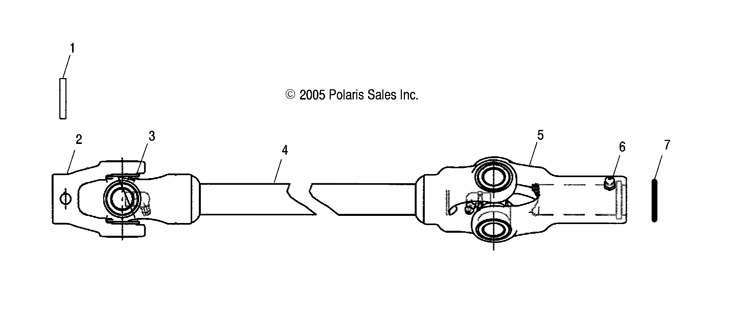 PROP SHAFT, FRONT - R06RD50AB/AC (4999203249920324B10)