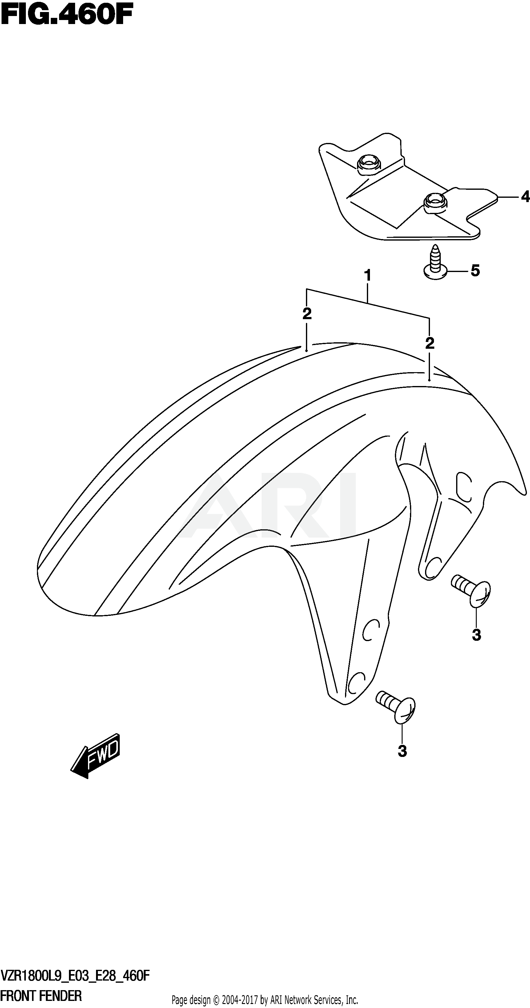 FRONT FENDER (VZR1800BZL9 E33) (AJP)