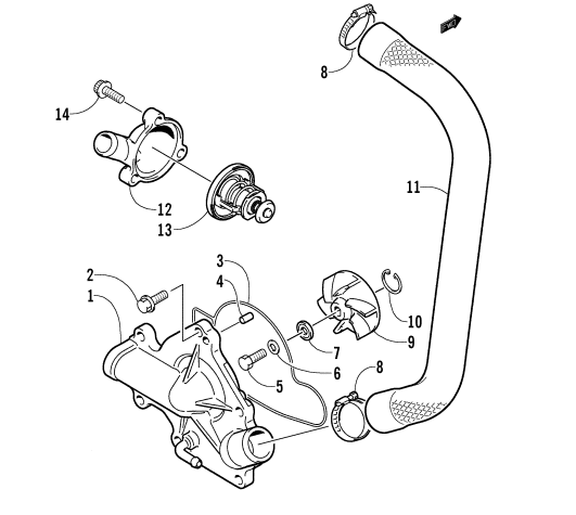 WATER PUMP/WATER MANIFOLD