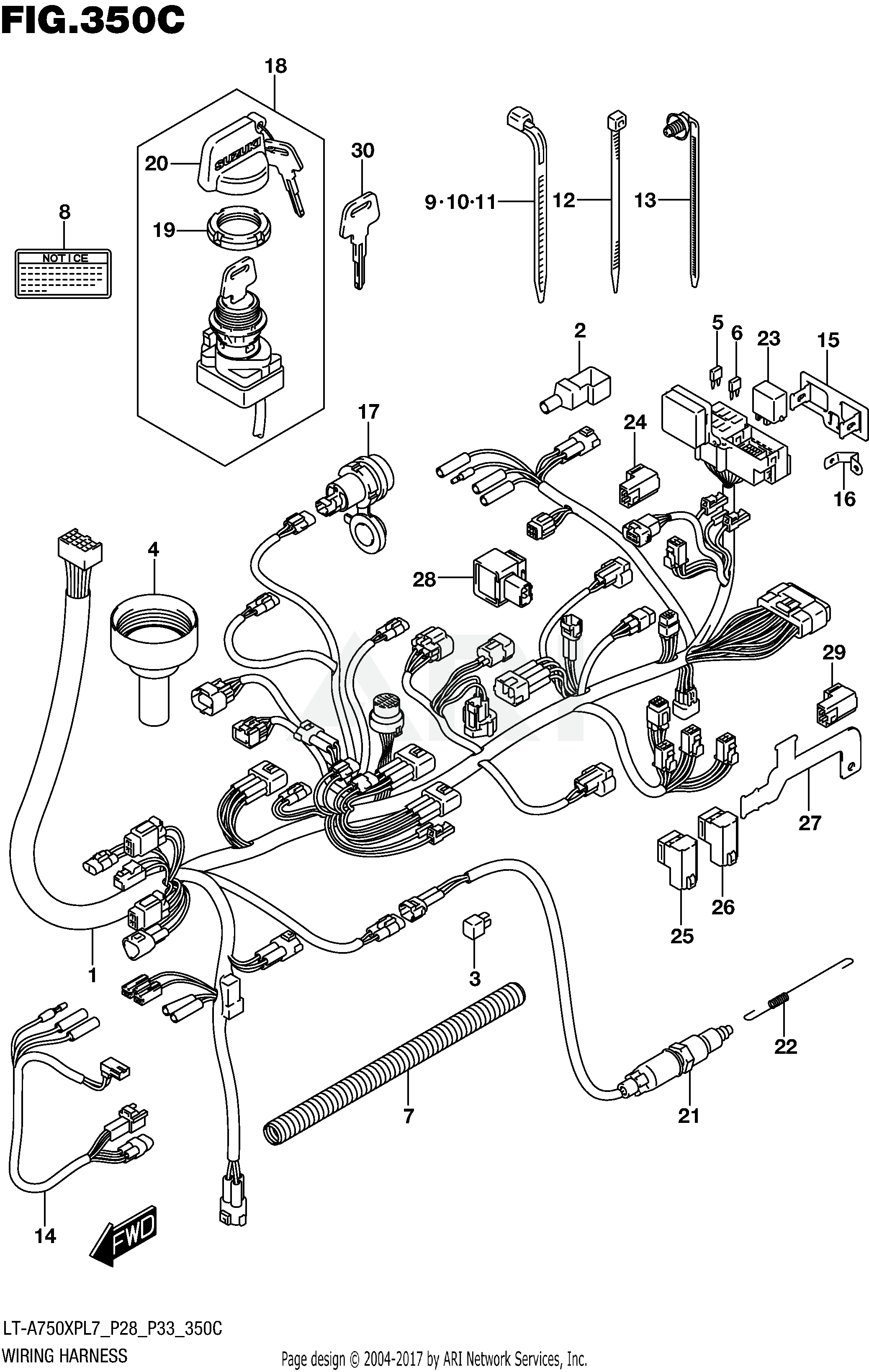 WIRING HARNESS (LT-A750XPL7 P33)