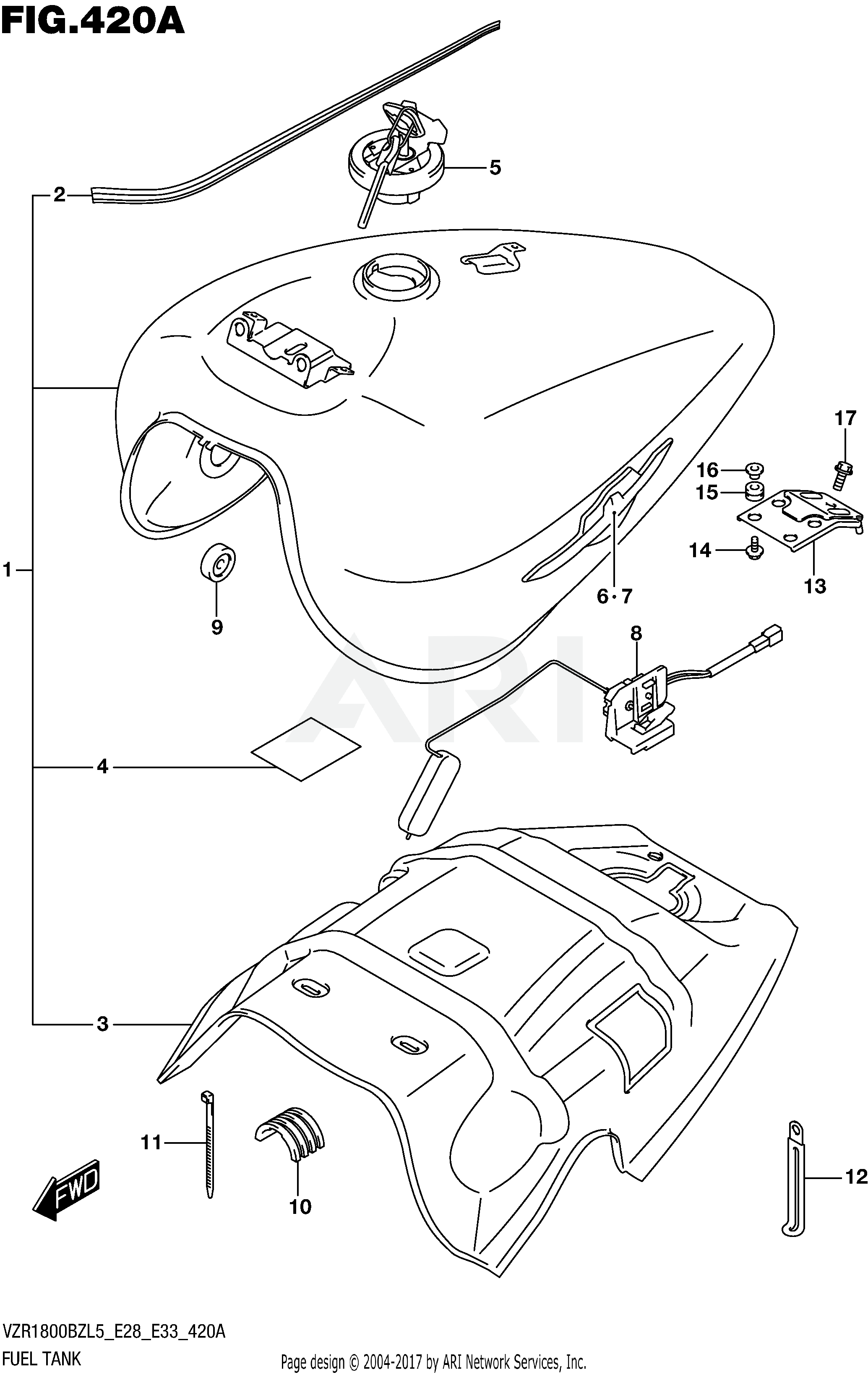 FUEL TANK (VZR1800BZL5 E28)