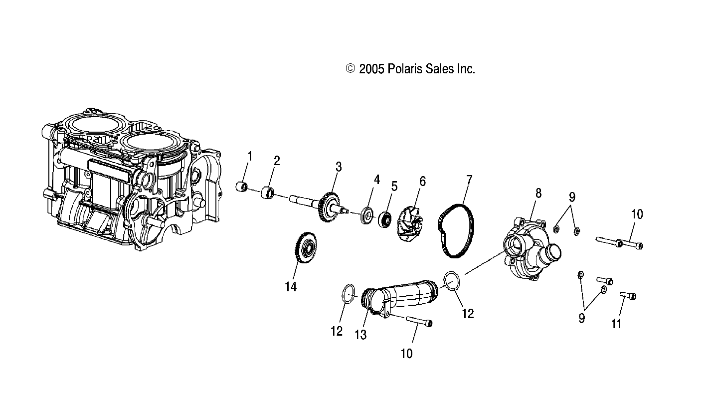 WATER PUMP - S06PD7ES/FS (4997339733D13)