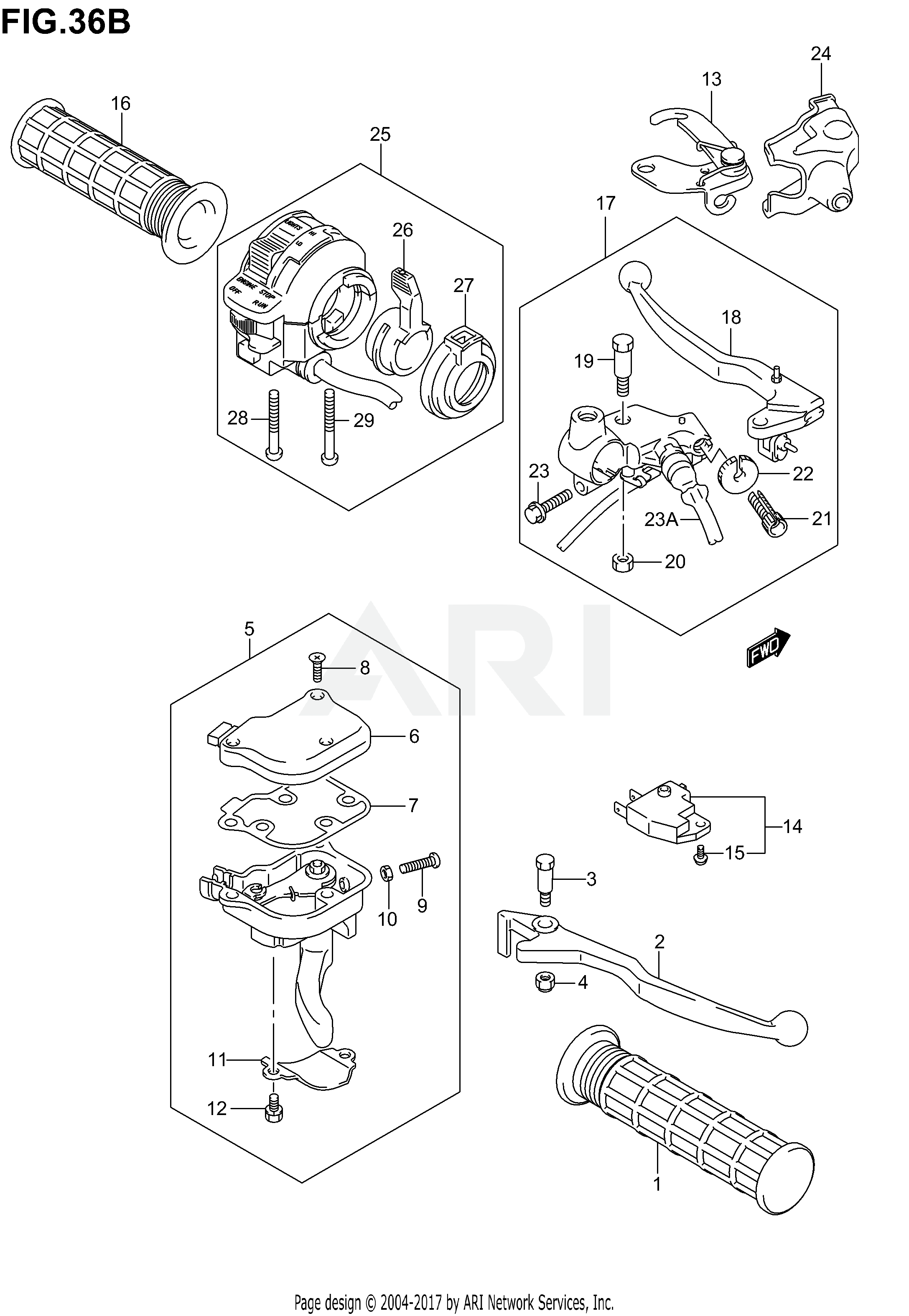 HANDLE LEVER (MODEL K5/K6)