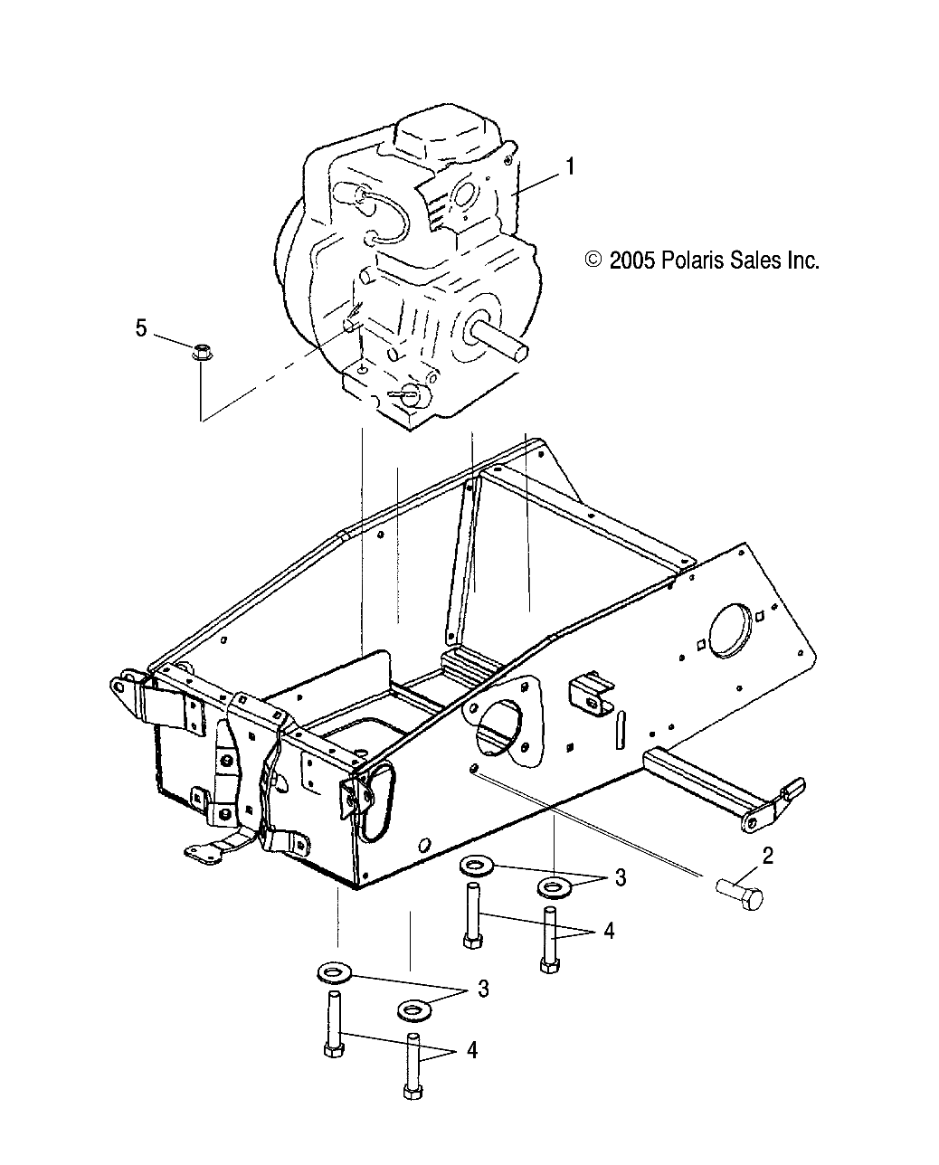 ENGINE, MOUNTING - S16WB1ASA/AEA (49SNOWENGINEMOUNT09120)