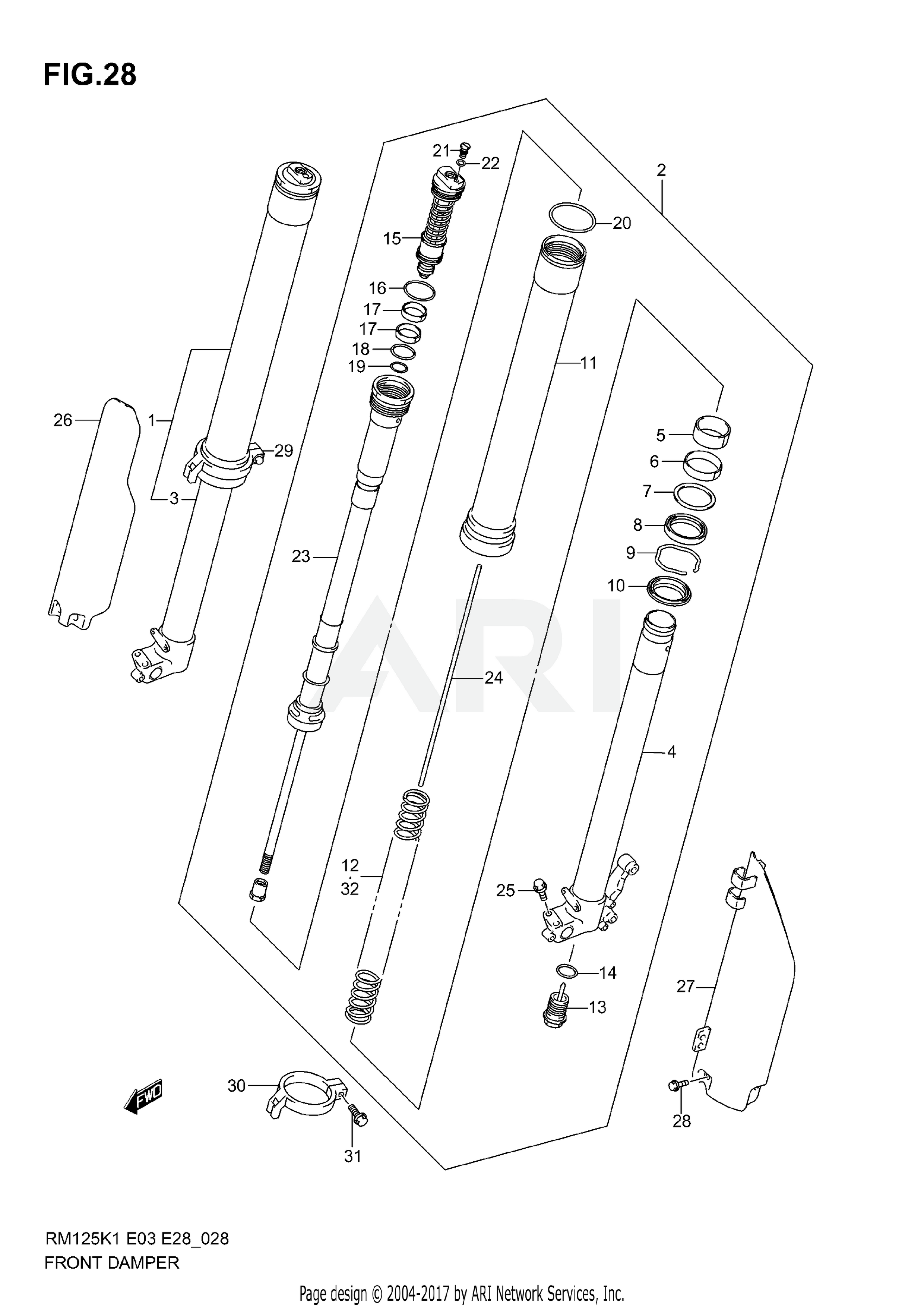 FRONT DAMPER (MODEL K1)