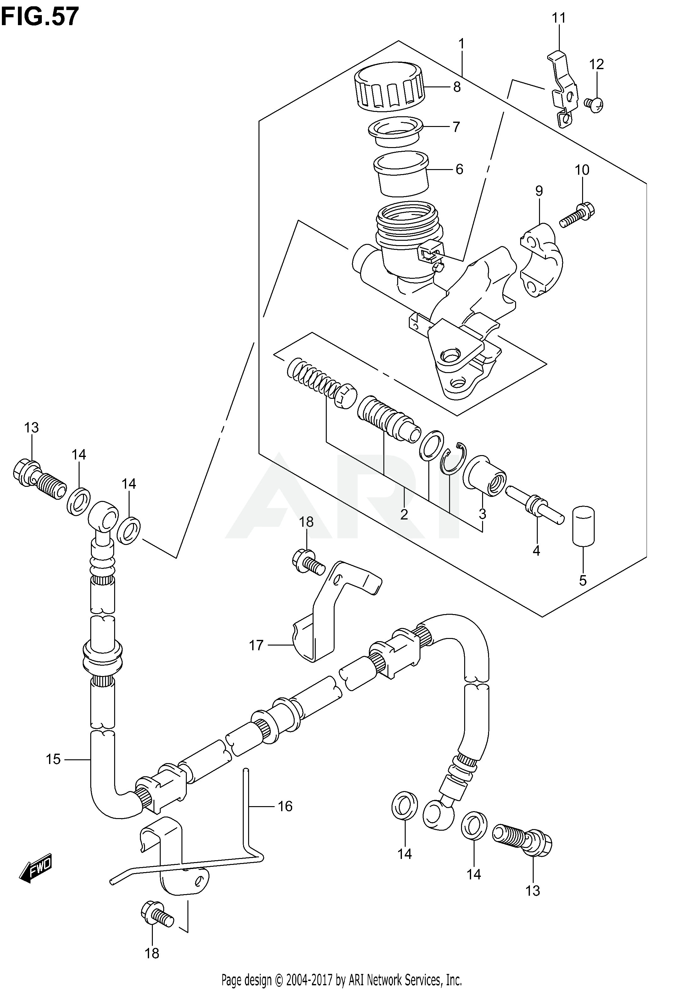 CLUTCH MASTER CYLINDER (SV1000SK3/SK4/SK5)