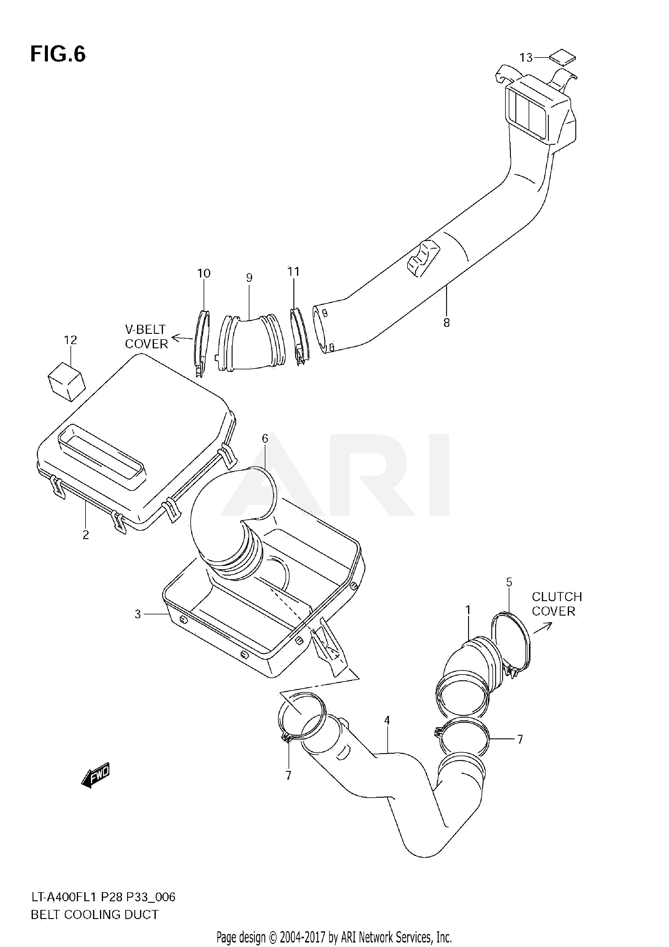 BELT COOLING DUCT