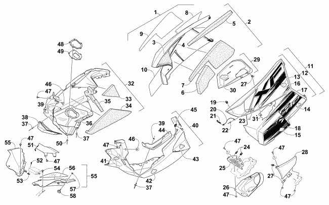 SKID PLATE AND SIDE PANEL ASSEMBLY