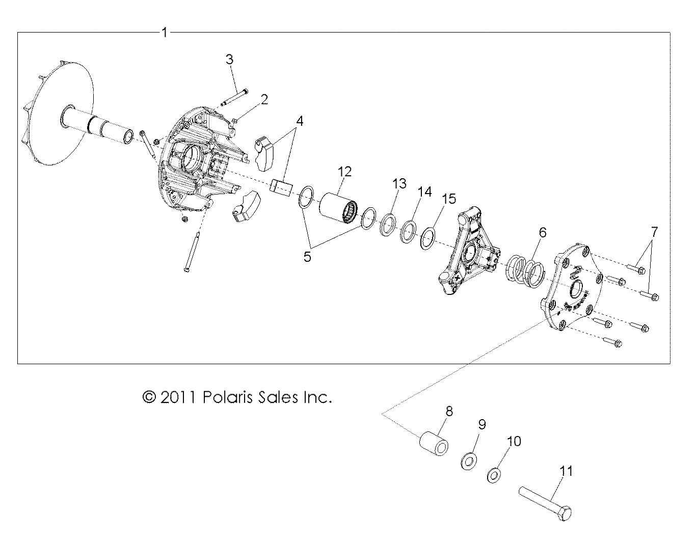 DRIVE TRAIN, PRIMARY CLUTCH - R13TH90DG (49RGRCLUTCHDRV12DCREW)