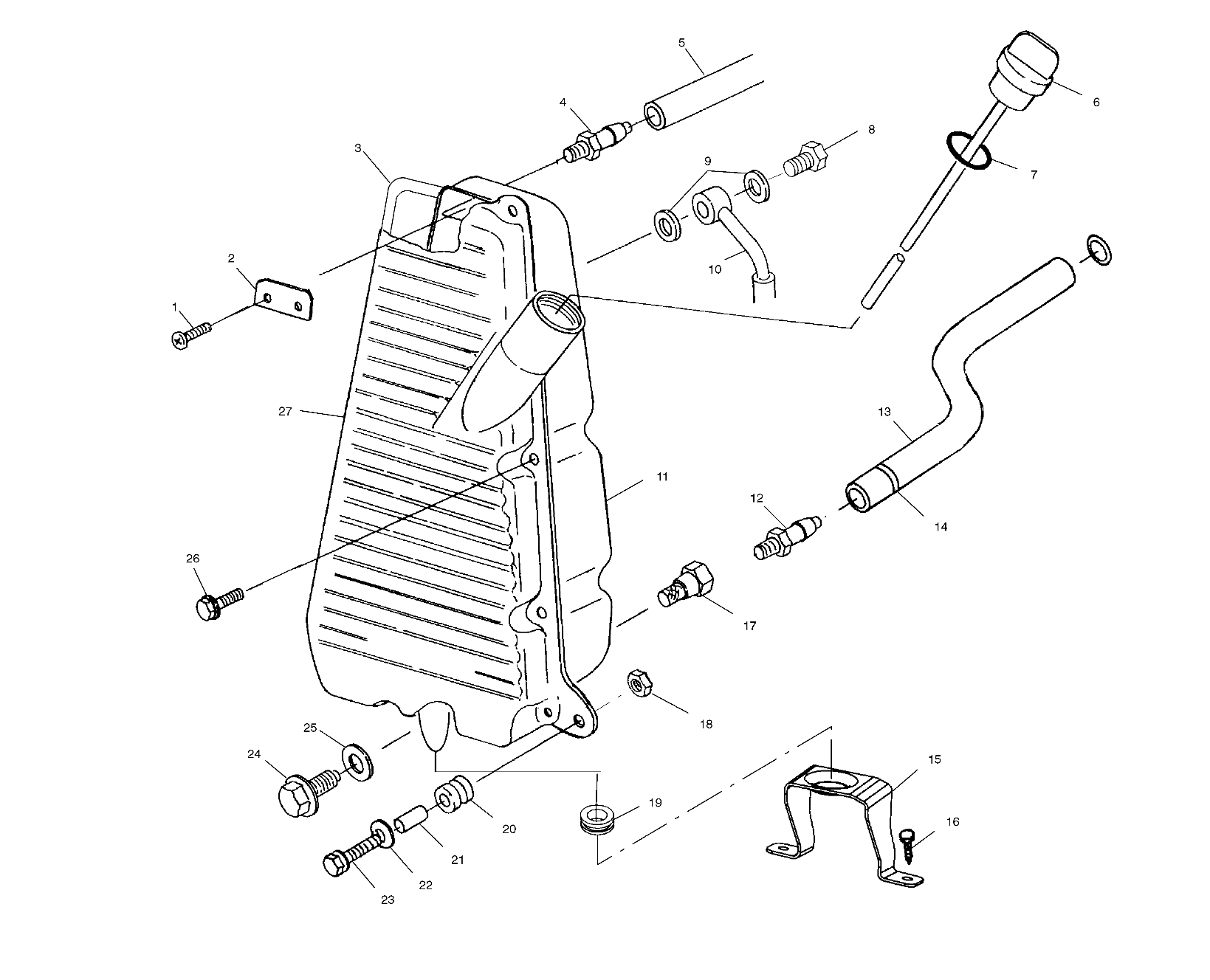 OIL TANK - A01CD50AA (4964196419C001)