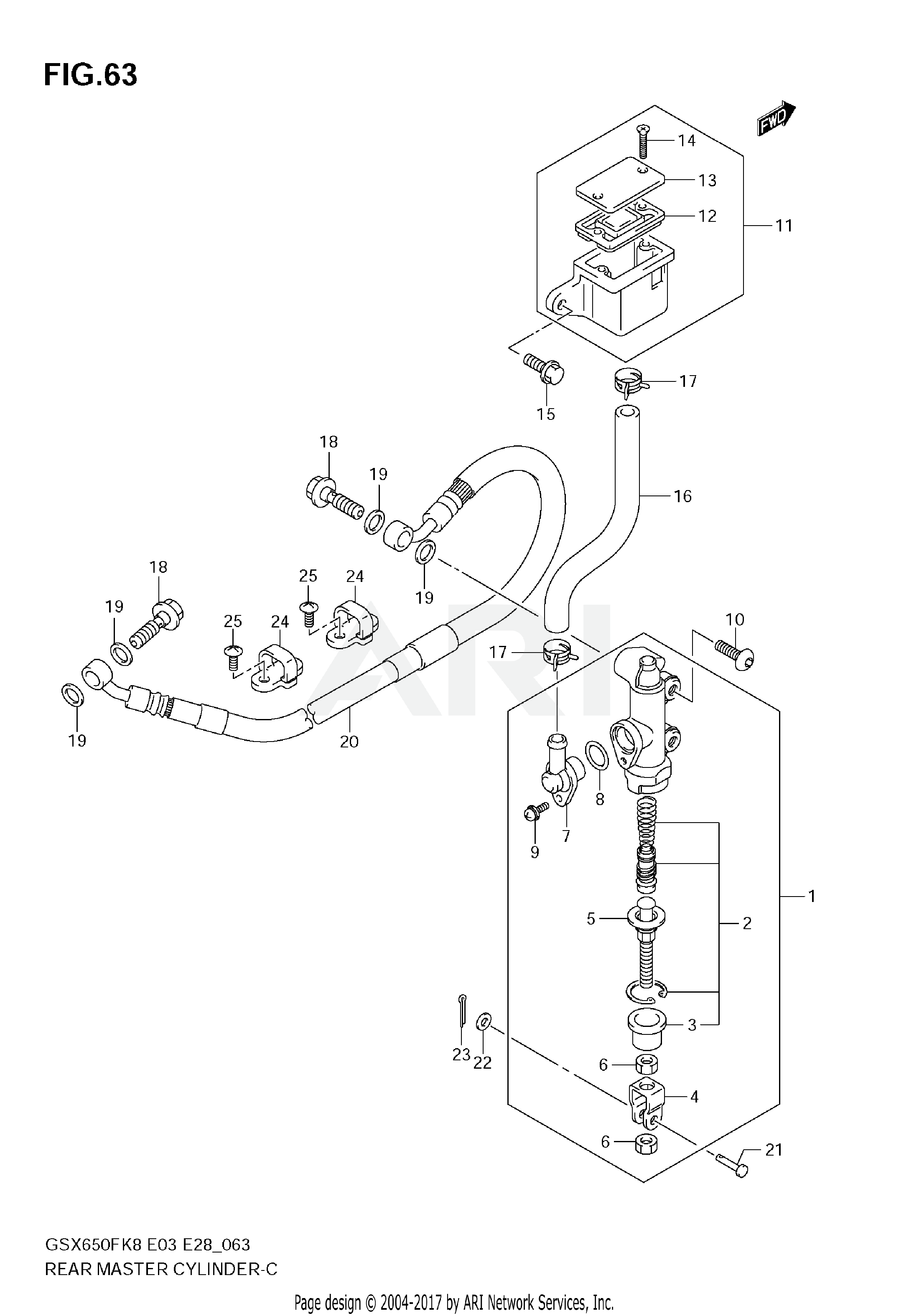 REAR MASTER CYLINDER