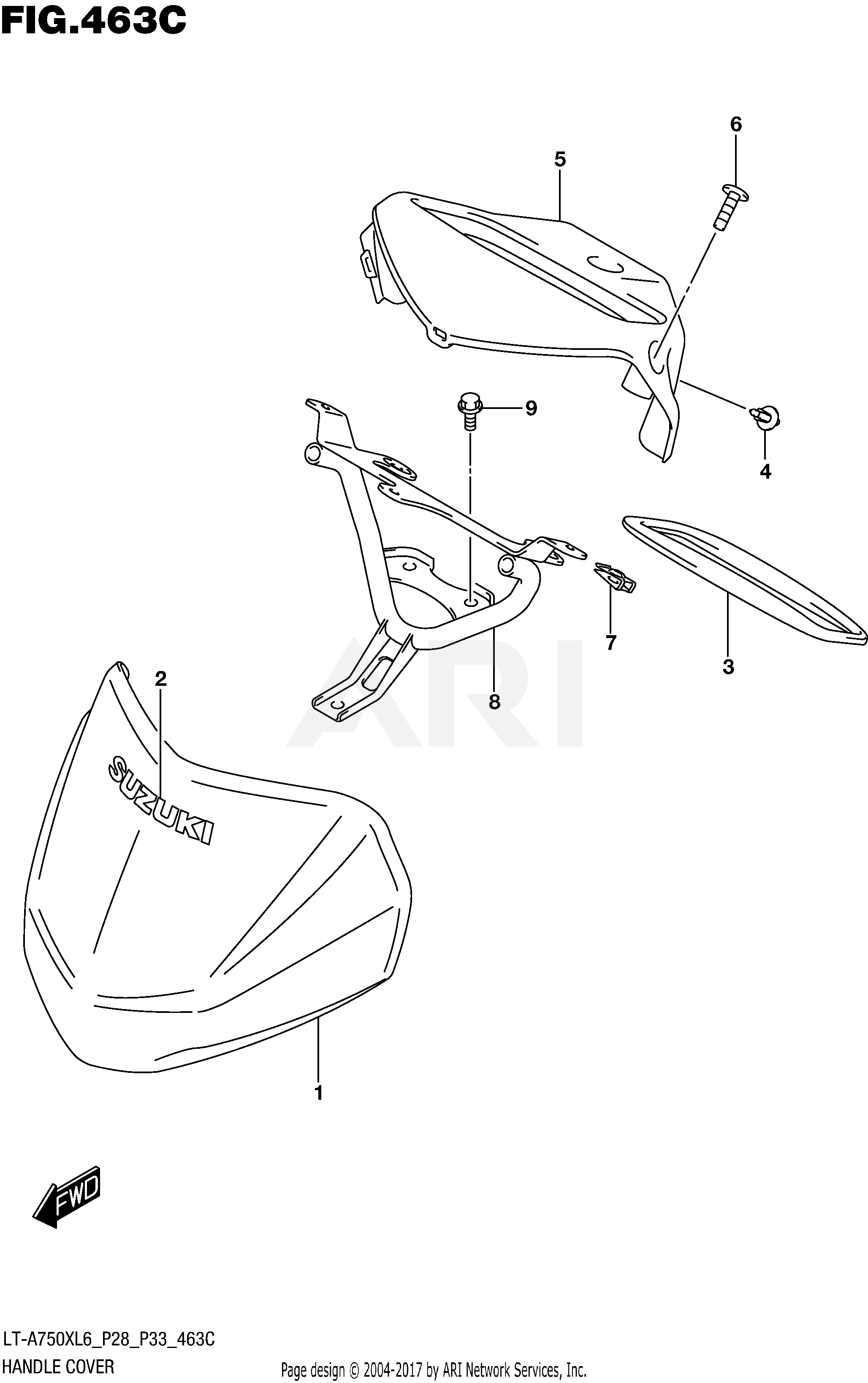 HANDLE COVER (LT-A750XZL6 P33)