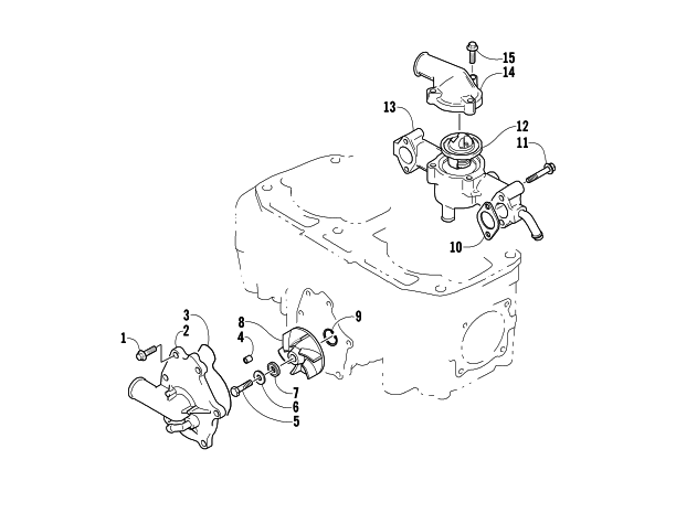 WATER PUMP/WATER MANIFOLD ASSEMBLY