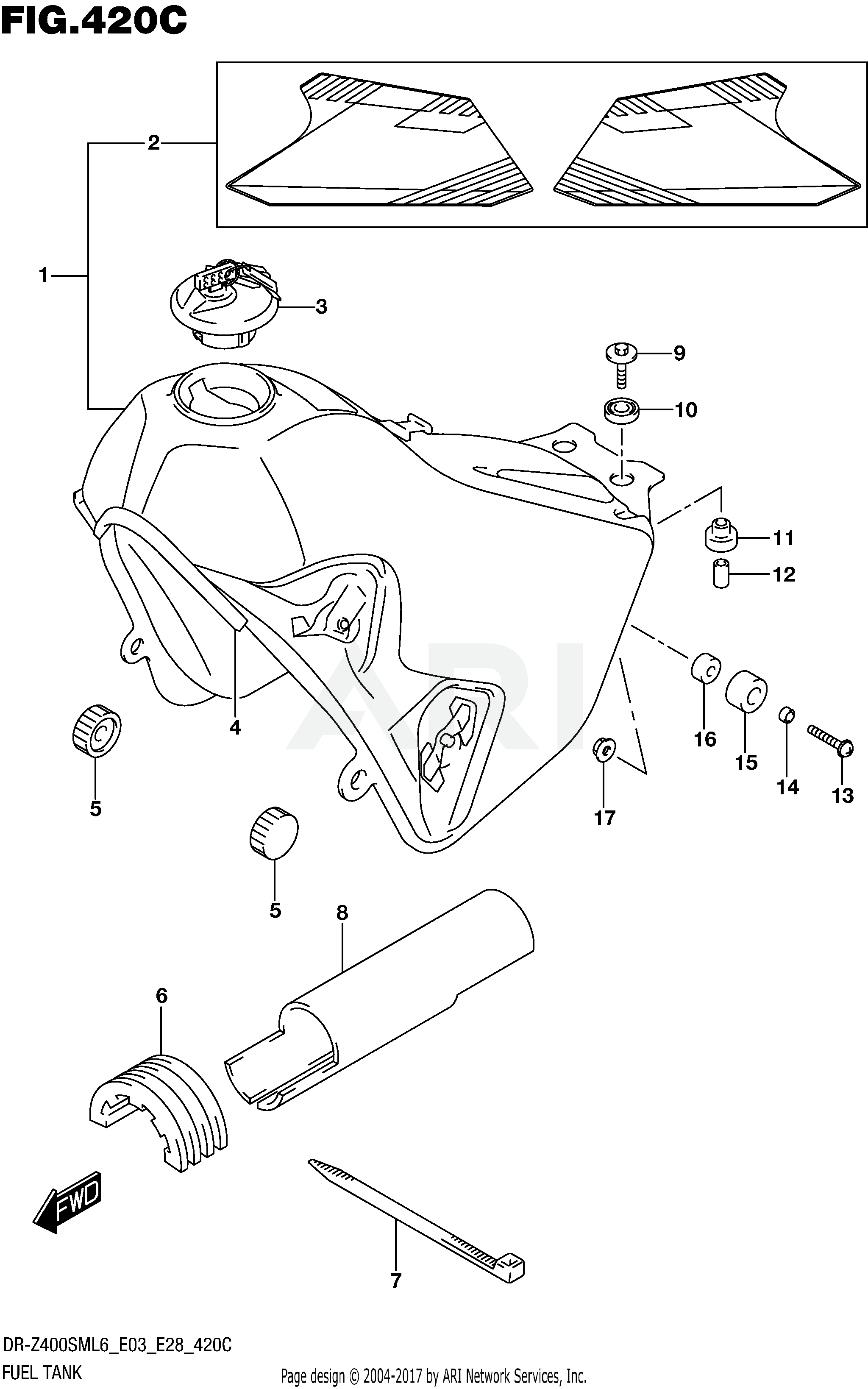 FUEL TANK (DR-Z400SML6 E33)