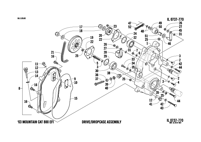 DRIVE/DROPCASE ASSEMBLY