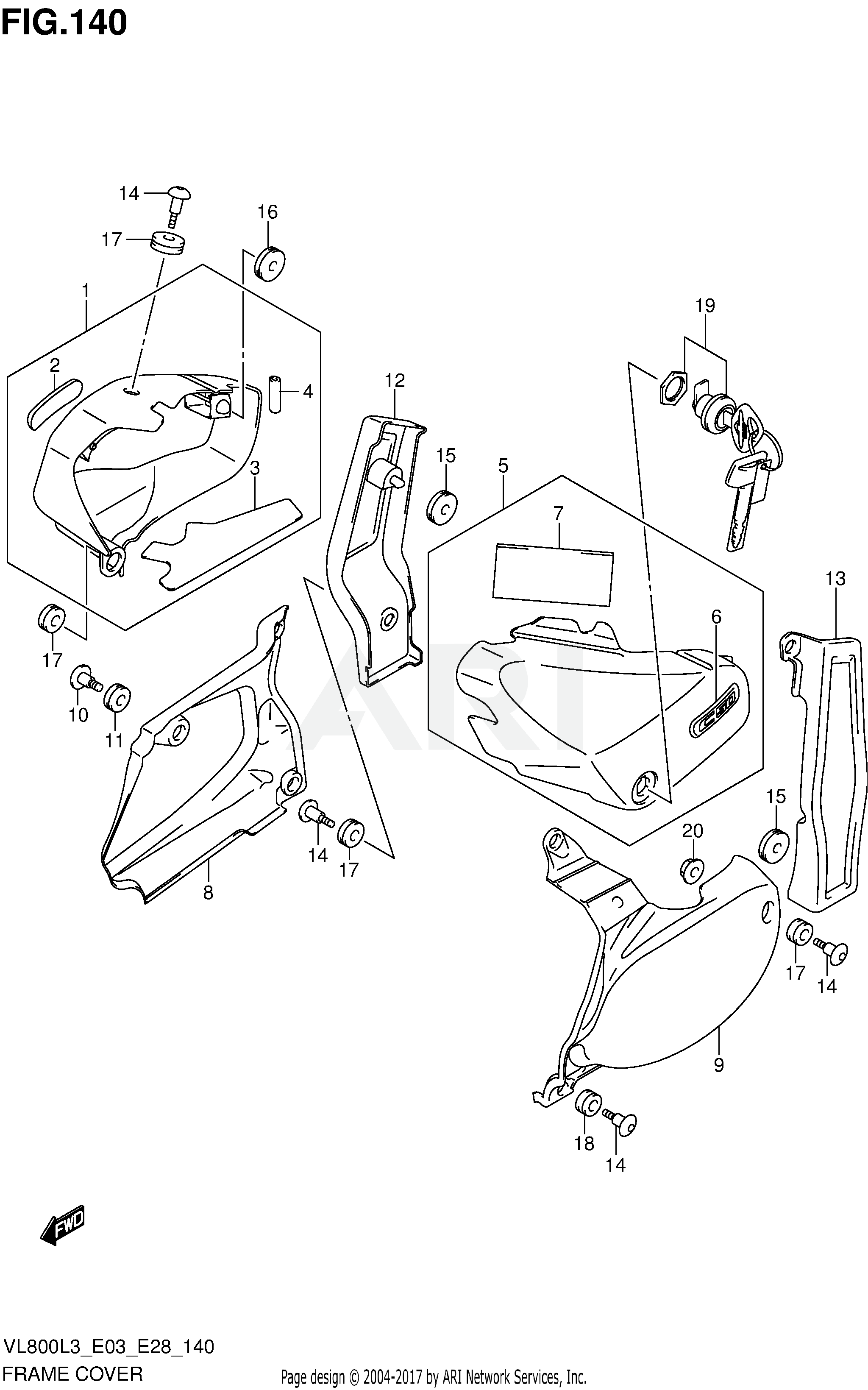 FRAME COVER (VL800TL3 E33)