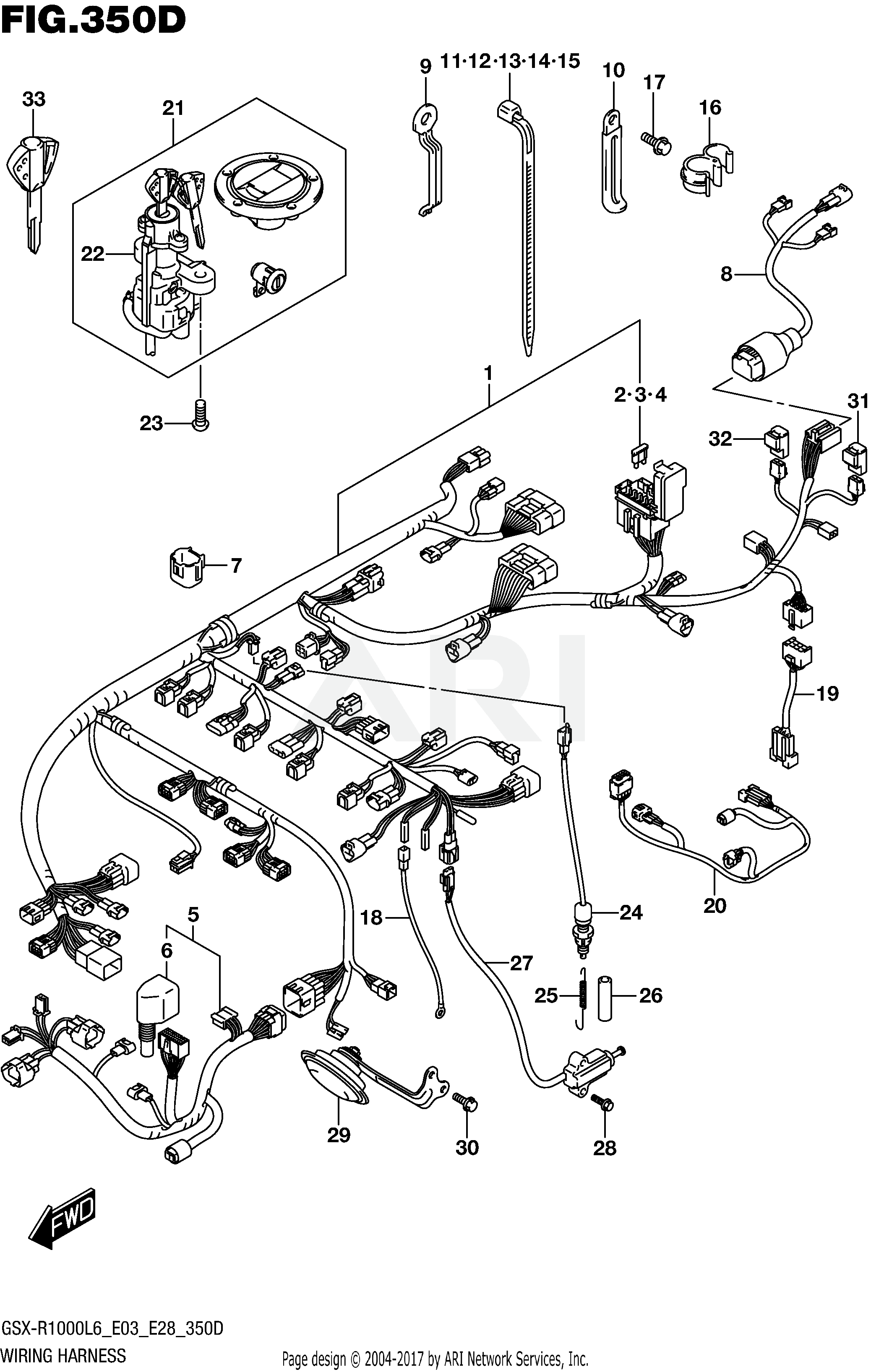 WIRING HARNESS (GSX-R1000AL6 E28)