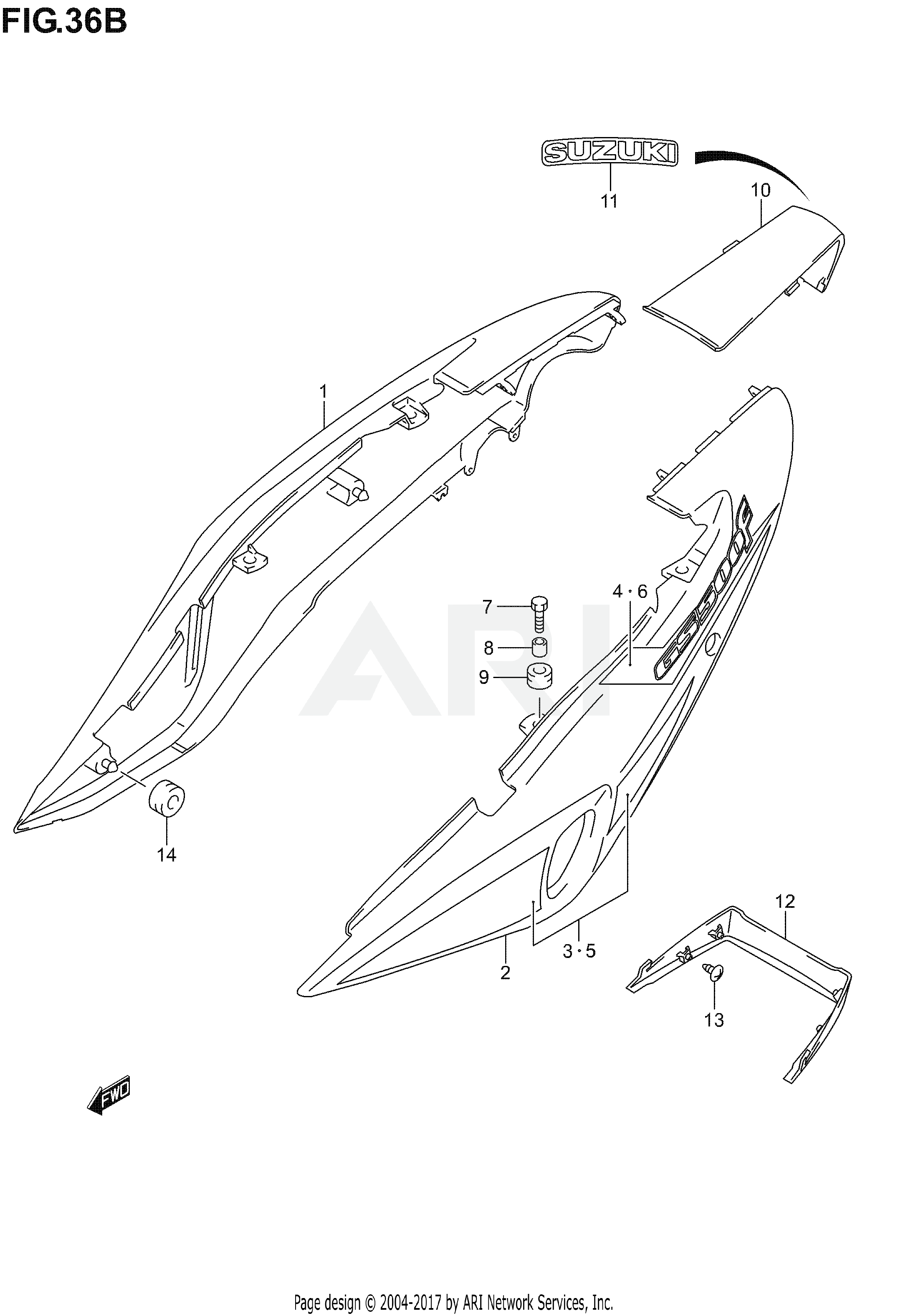 FRAME COVER (GS500FK4)