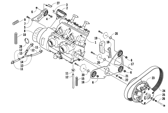 ENGINE AND RELATED PARTS