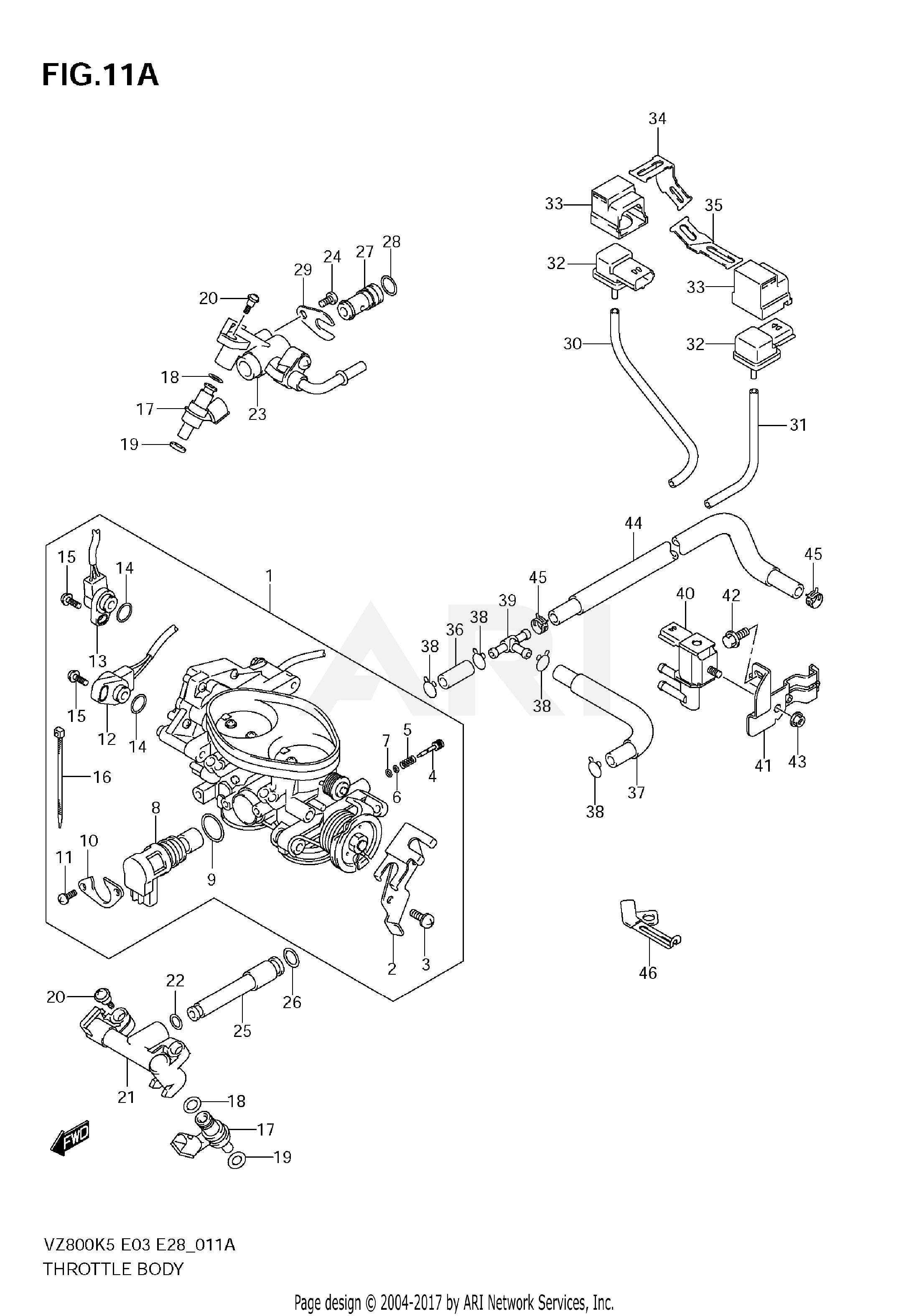 THROTTLE BODY (MODEL K9)