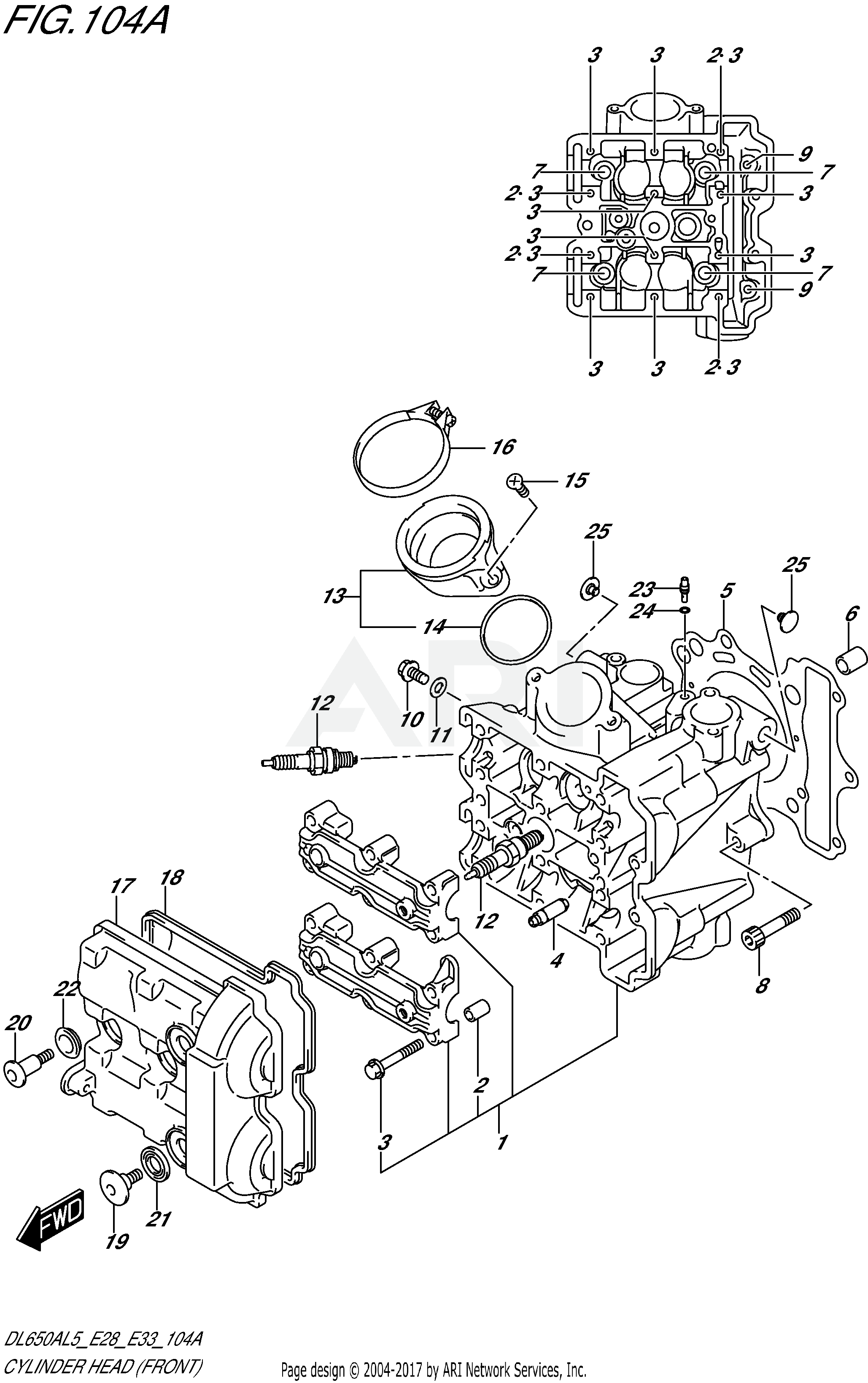 CYLINDER HEAD (FRONT)