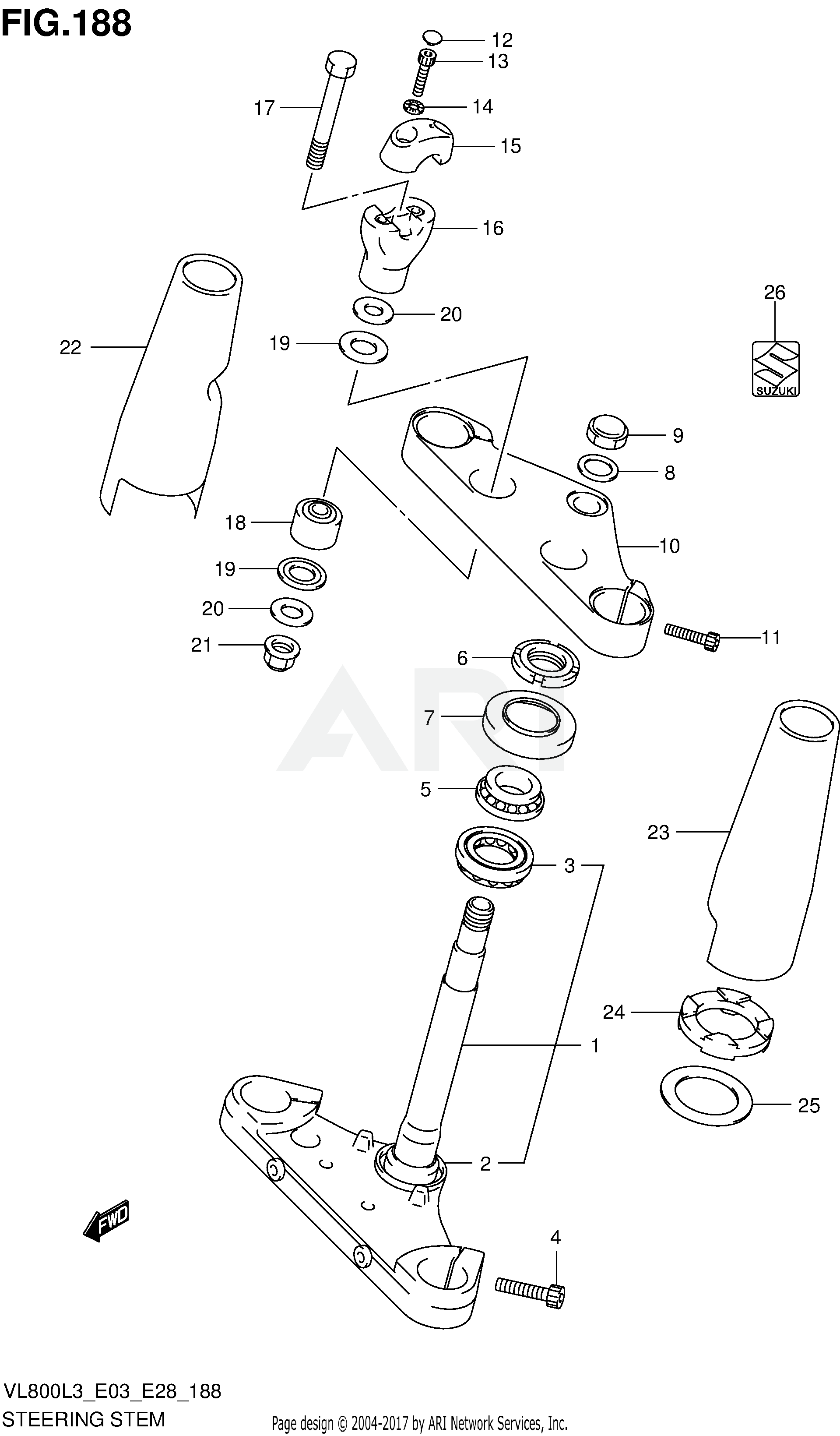 STEERING STEM (VL800TL3 E03)