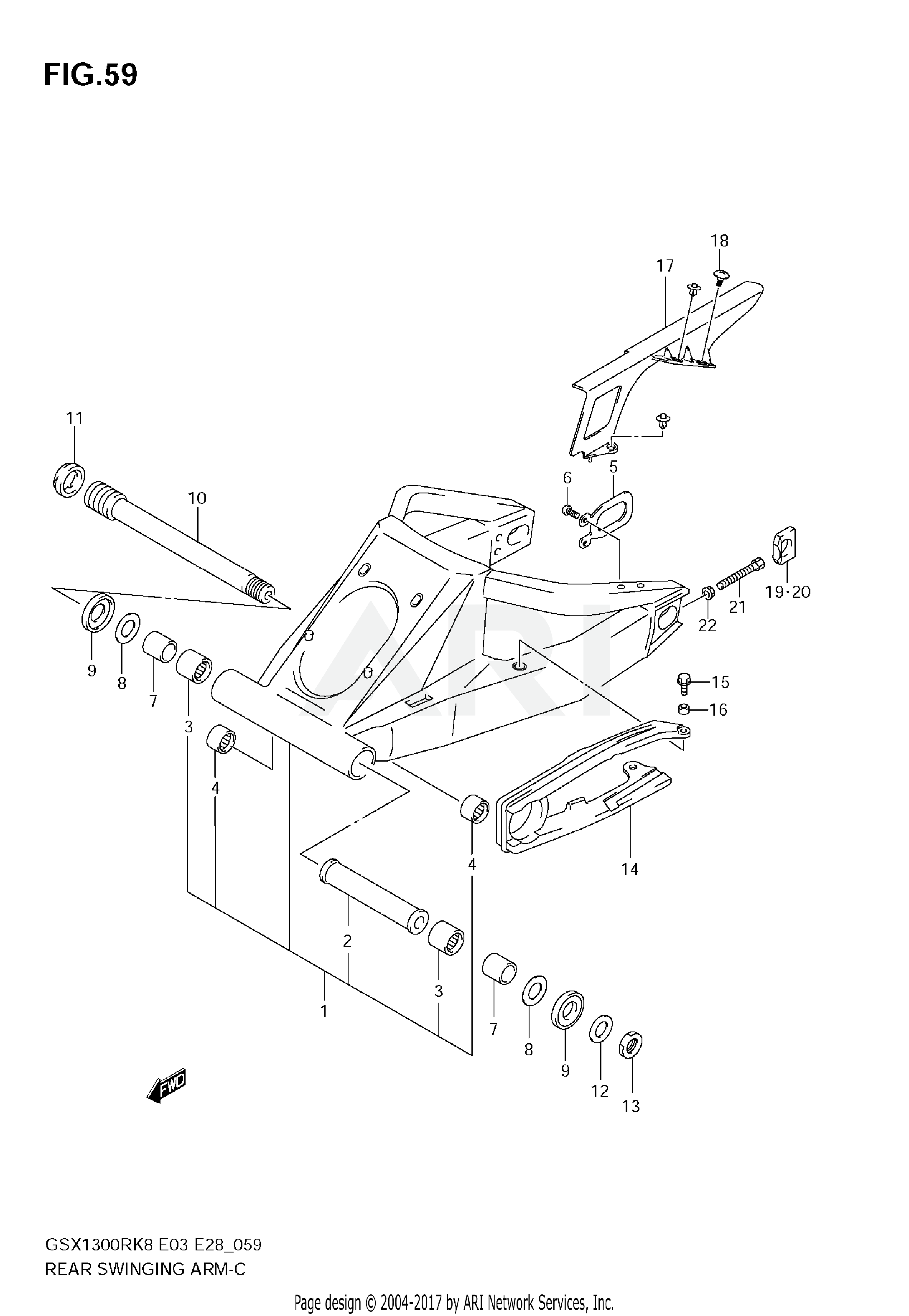 REAR SWINGING ARM