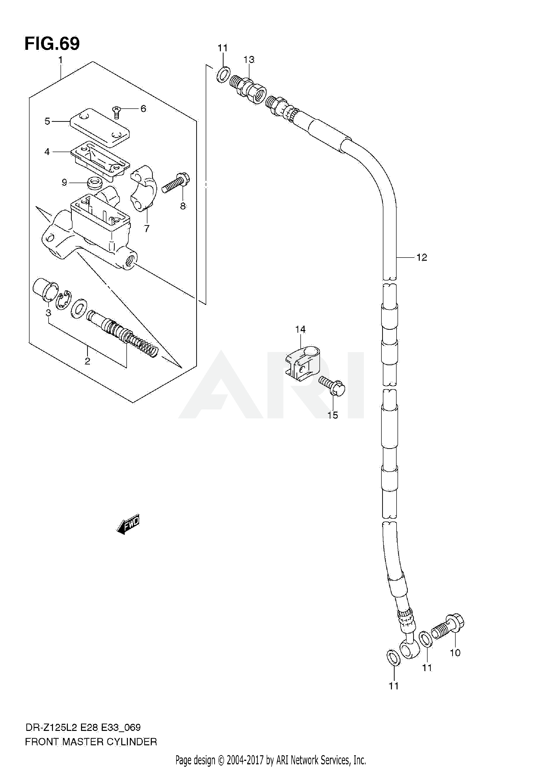 FRONT MASTER CYLINDER (DR-Z125L E33)