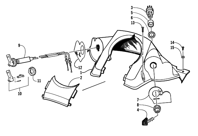 CONSOLE AND SWITCH ASSEMBLY