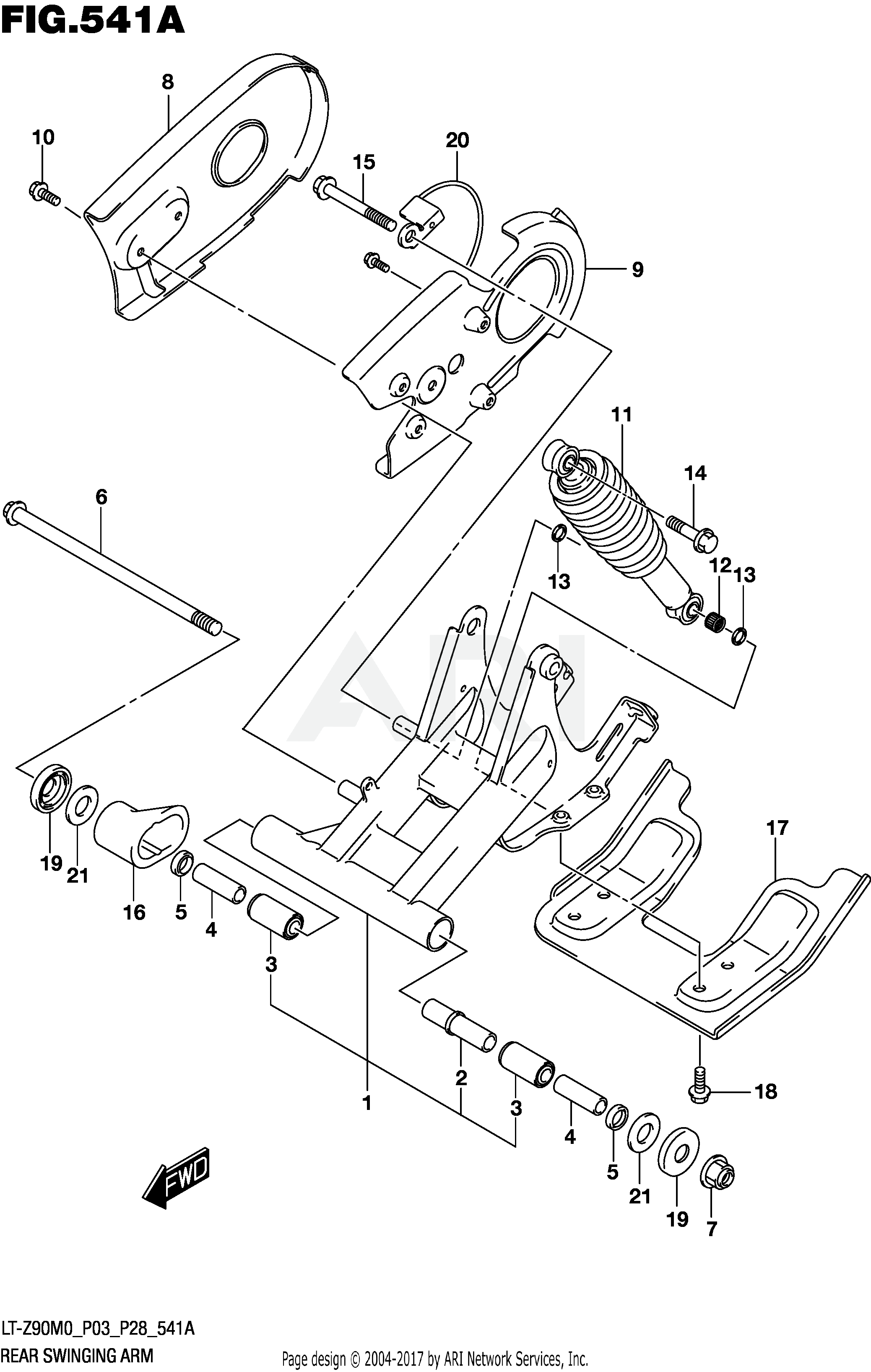 REAR SWINGINGARM