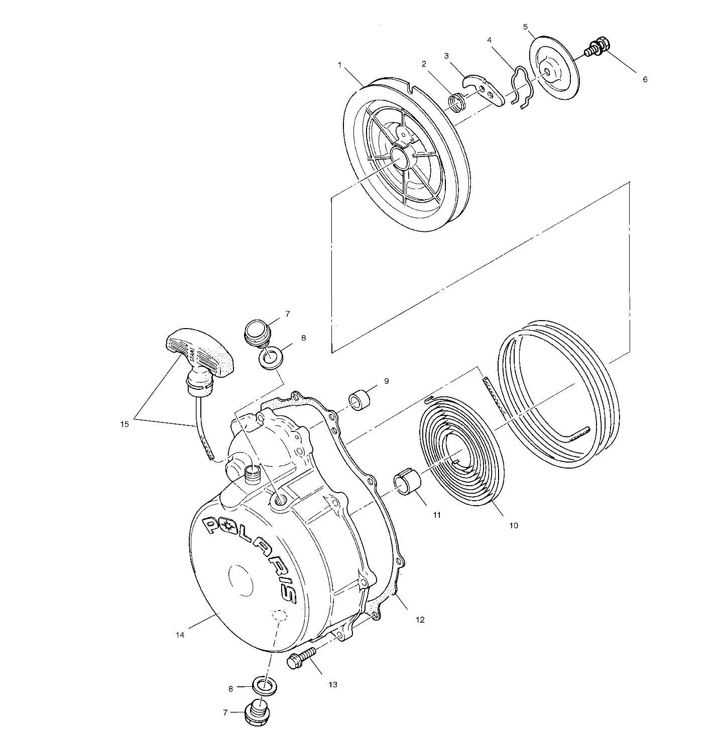 RECOIL STARTER - A02CB32AA/AB/FC (4970107010D04)