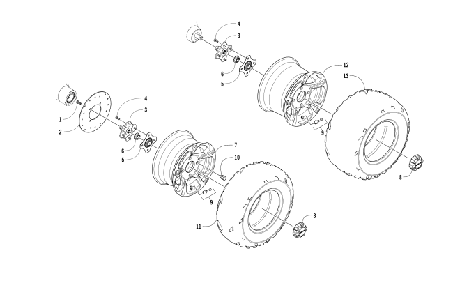 WHEEL AND TIRE ASSEMBLY