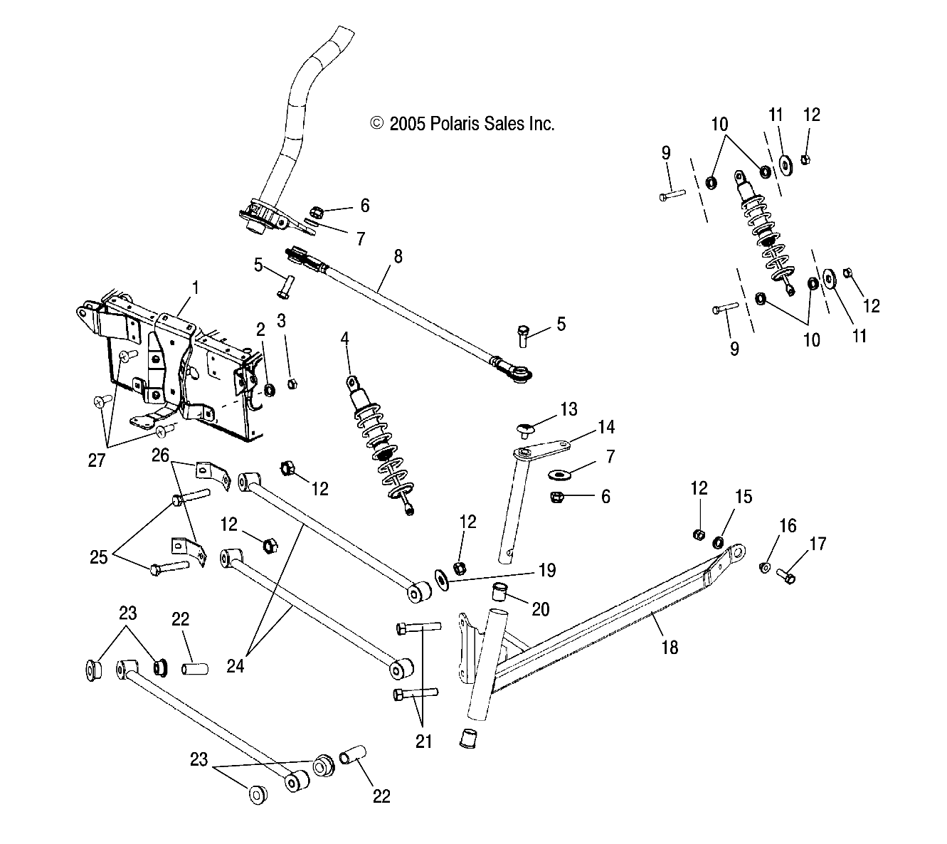 SUSPENSION, FRONT and STEERING - S07WB1AS/AE (4997579757A10)