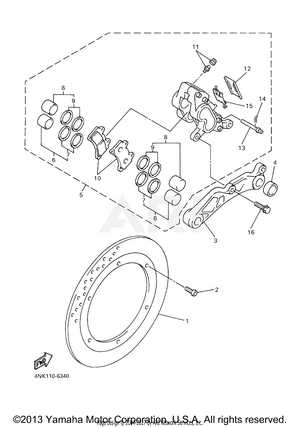 REAR BRAKE CALIPER