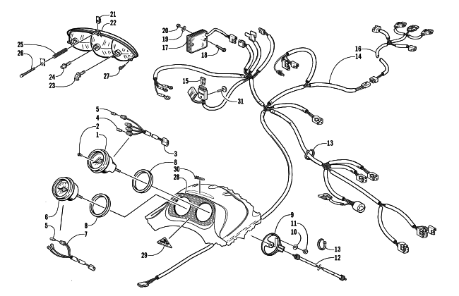 HEADLIGHT, INSTRUMENTS, AND WIRING ASSEMBLIES (ESR)