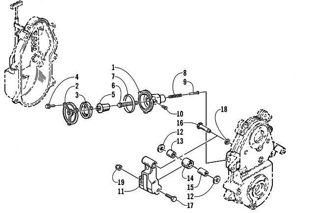 DROPCASE CHAIN TENSION ASSEMBLY