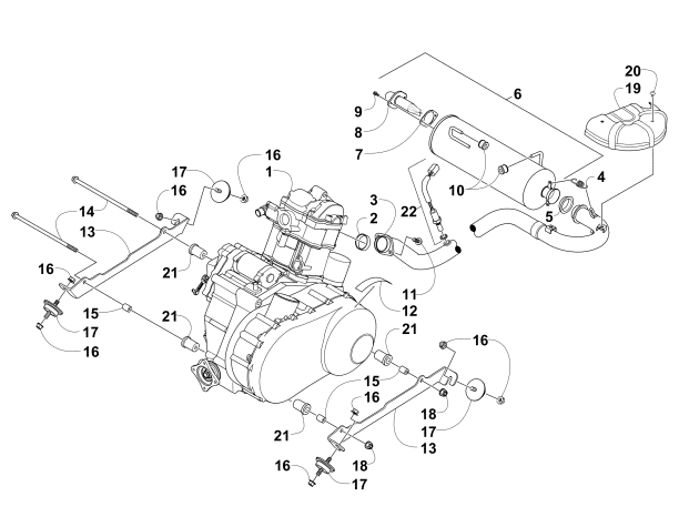 ENGINE AND EXHAUST