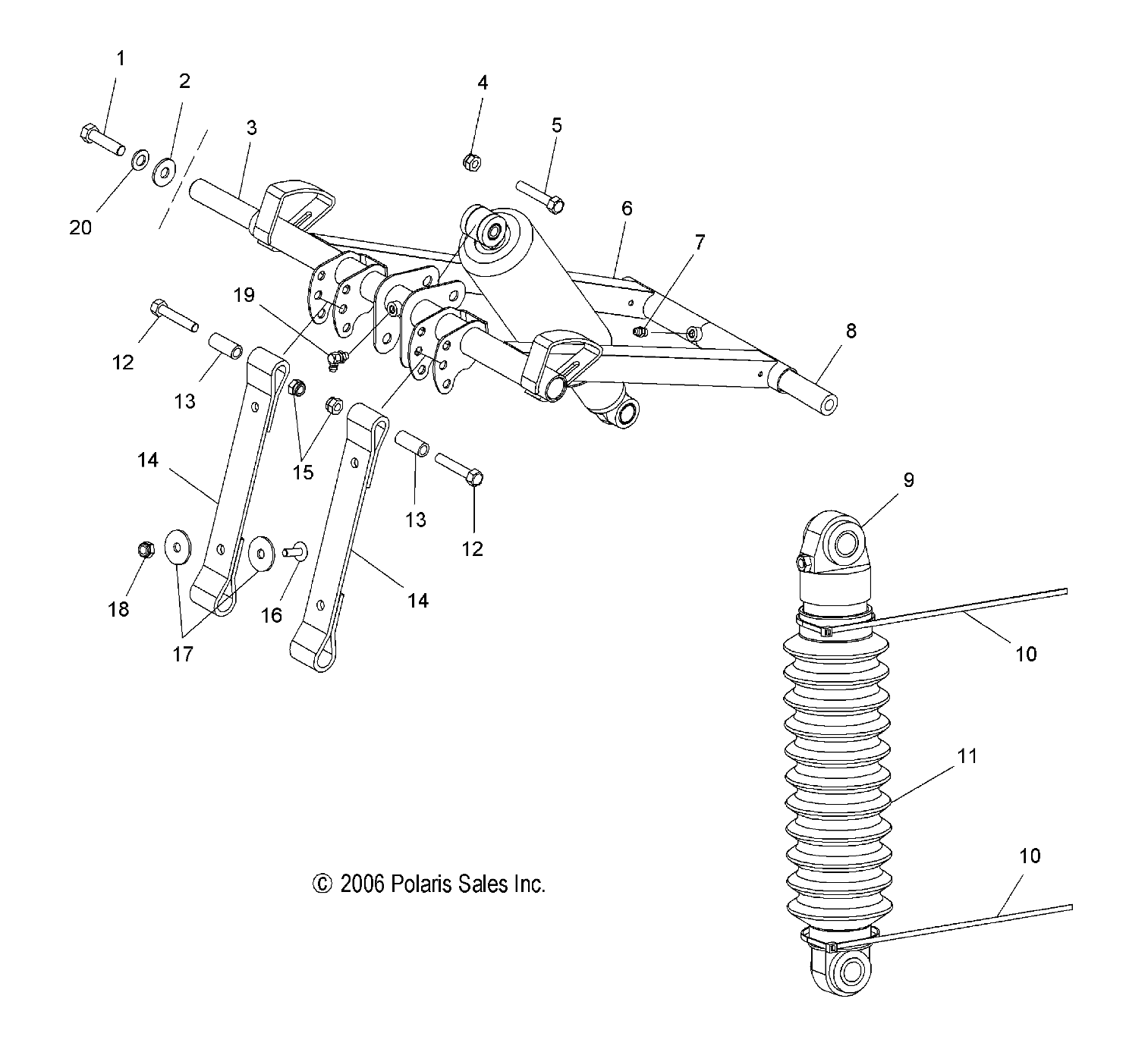 TORQUE ARM, FRONT - S07PL7JS/JE (49SNOWFTADRGNRMK)