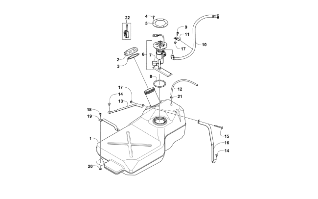 GAS TANK ASSEMBLY