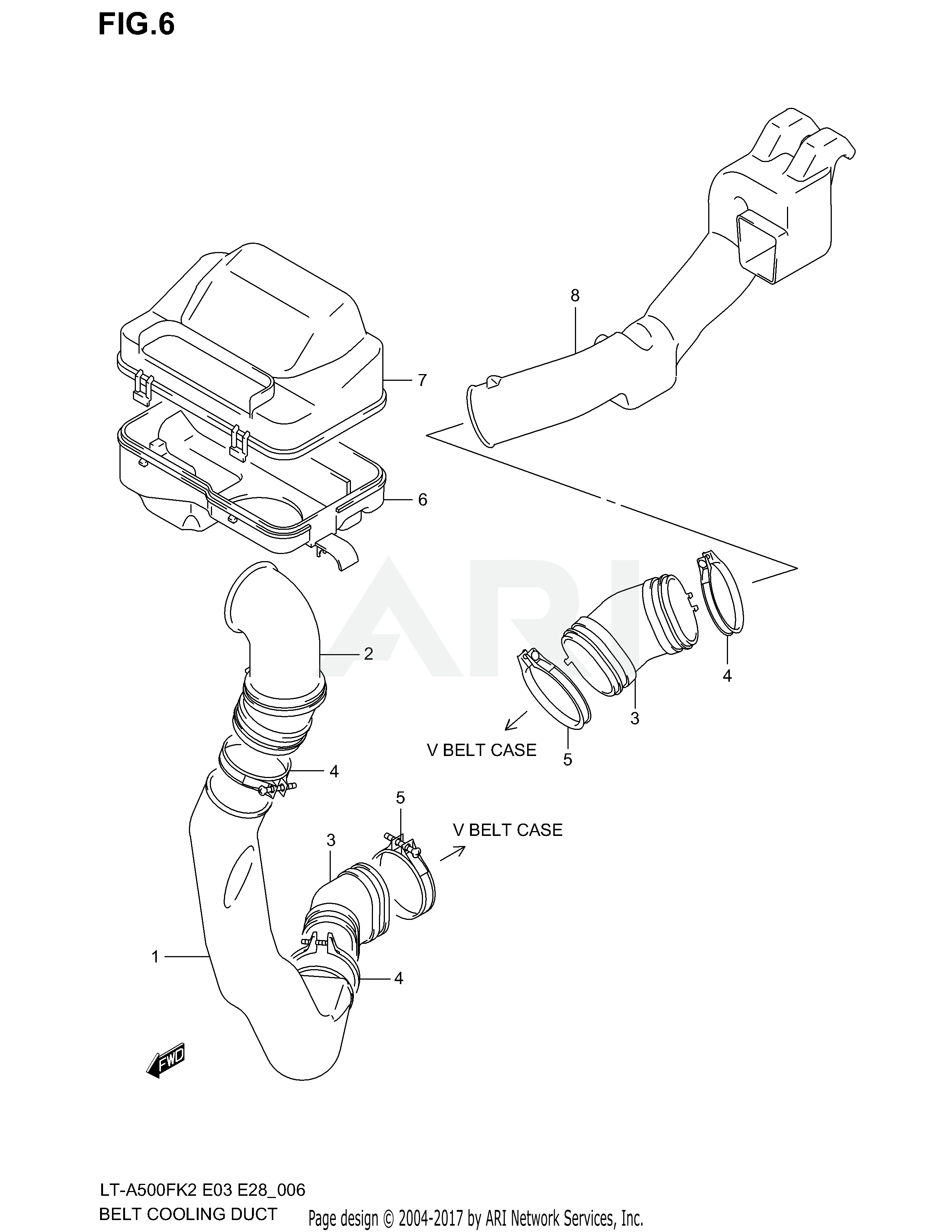 BELT COOLING DUCT