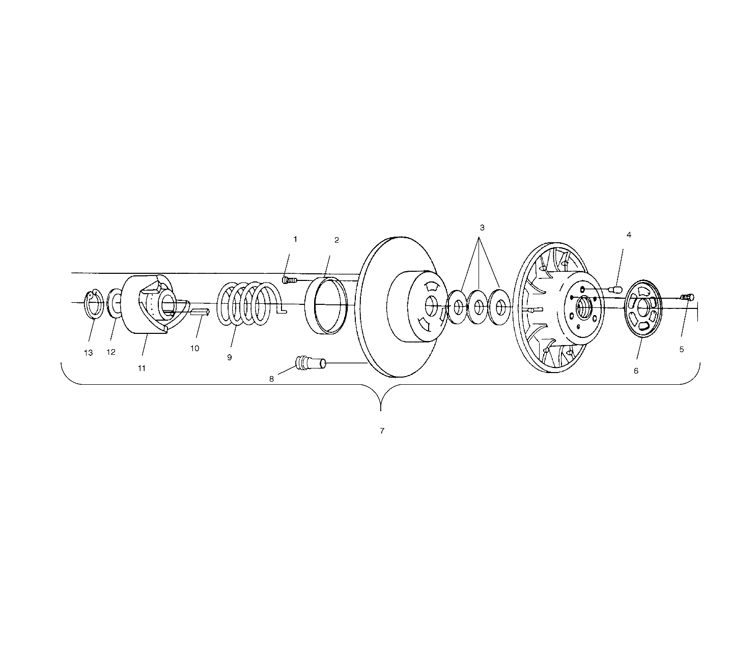 DRIVEN CLUTCH - S01SR6DS (4960236023B014)