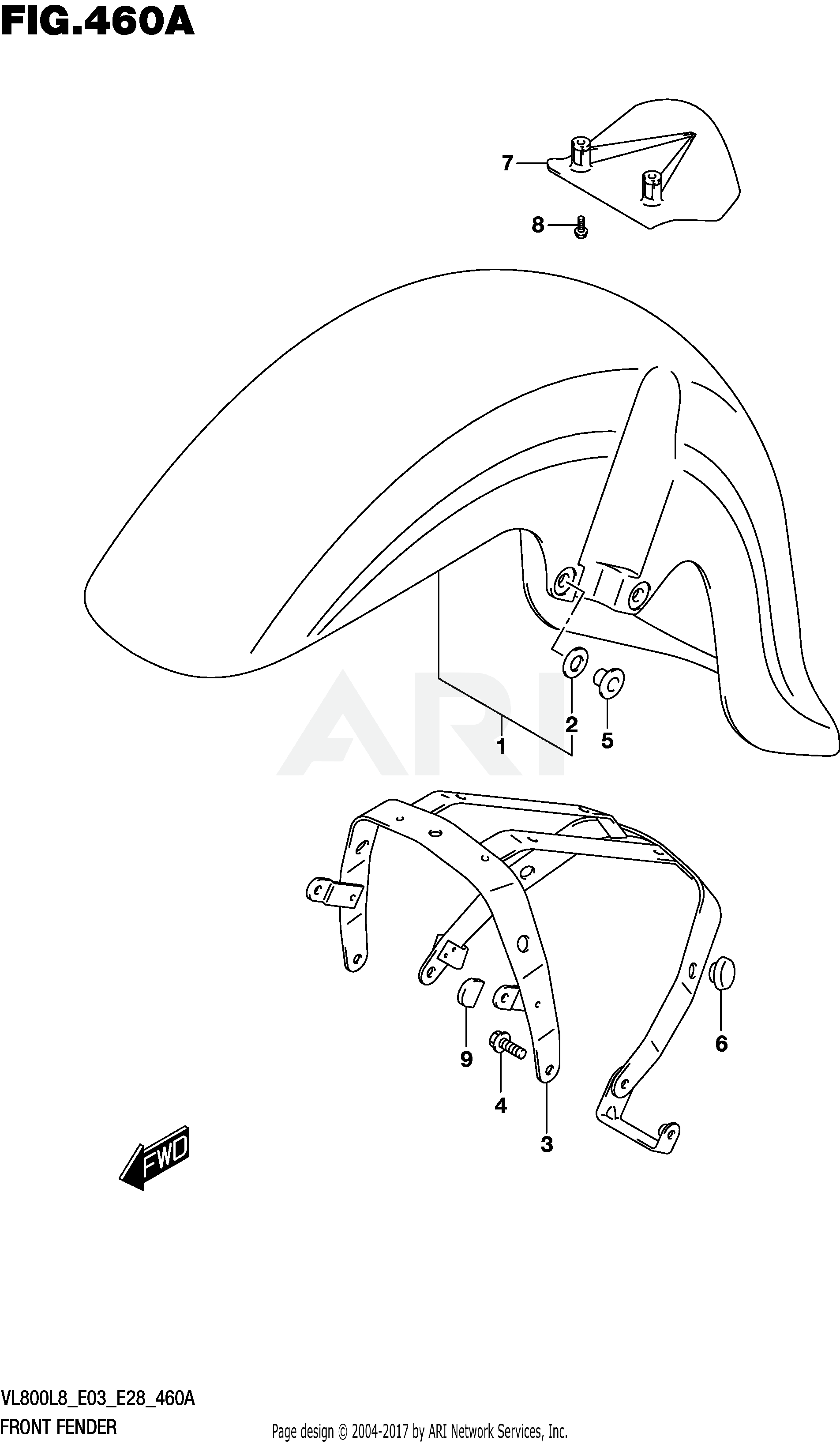 FRONT FENDER (VL800L8 E03)